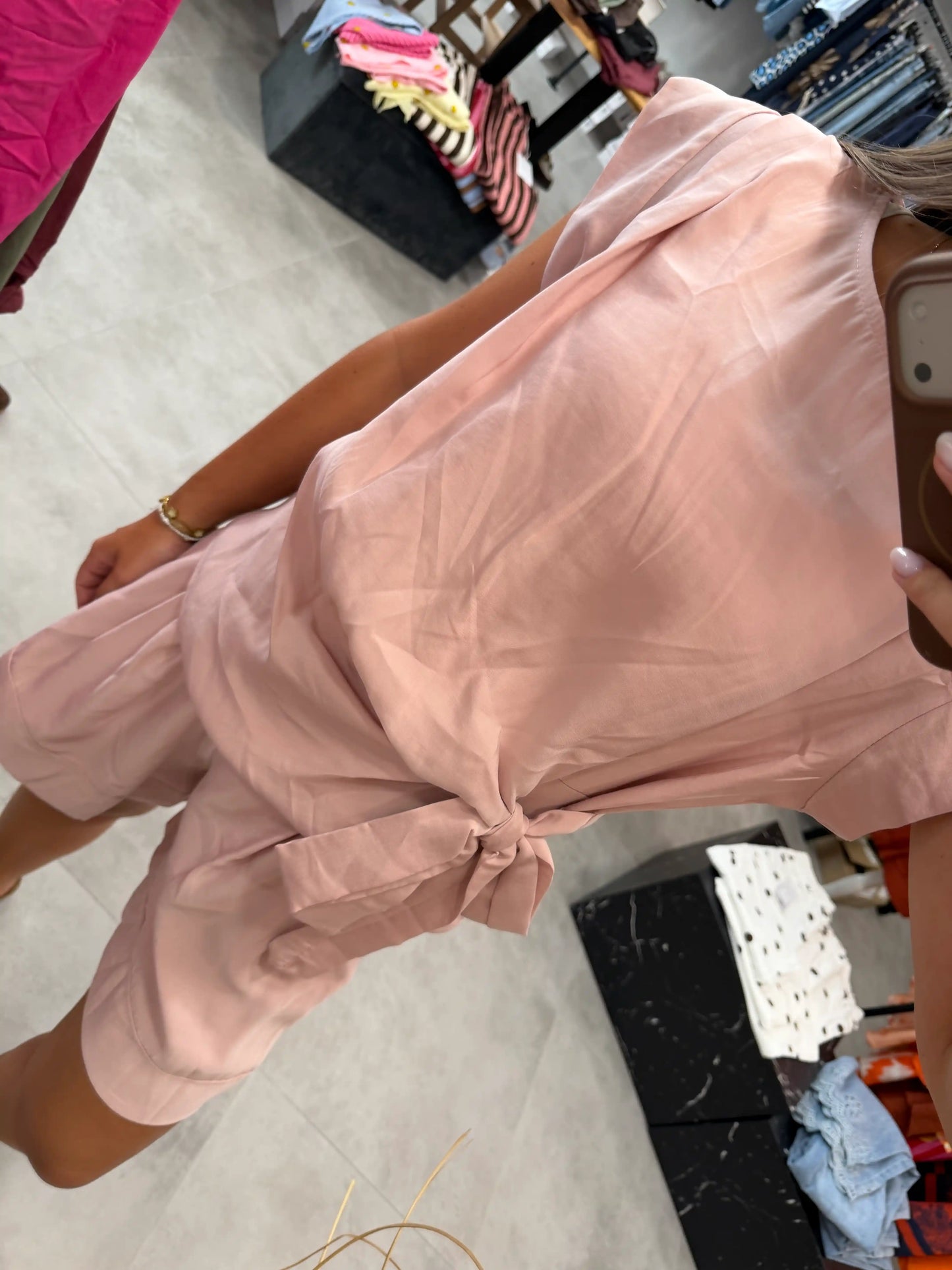 Wickelbluse "Olivia" Rosa