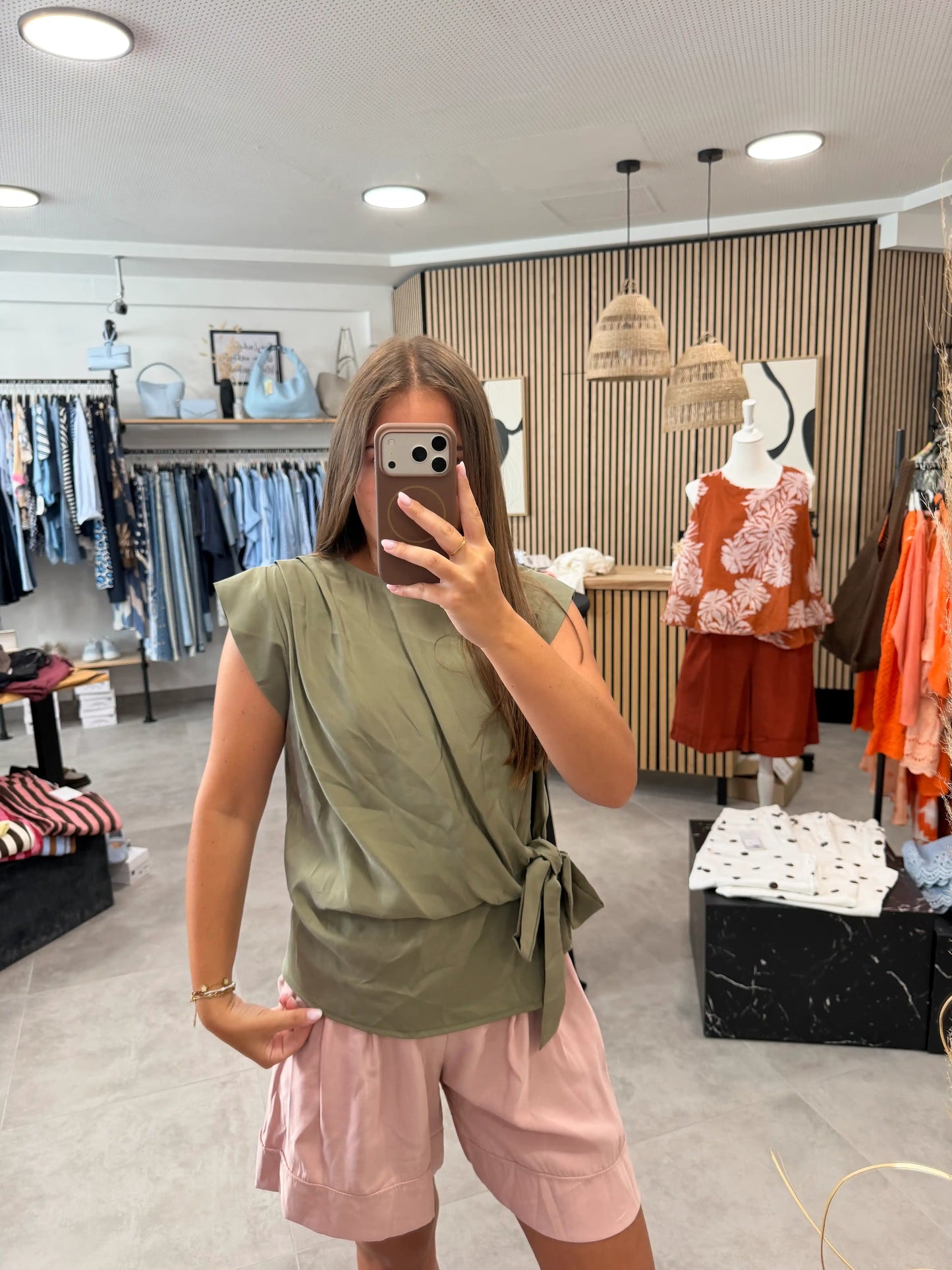 Wickelbluse "Olivia" Olive