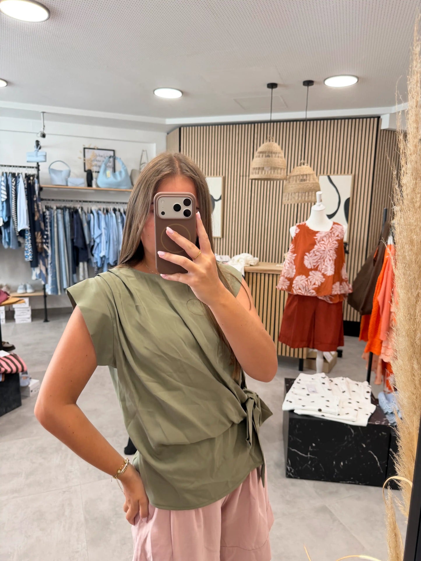 Wickelbluse "Olivia" Olive