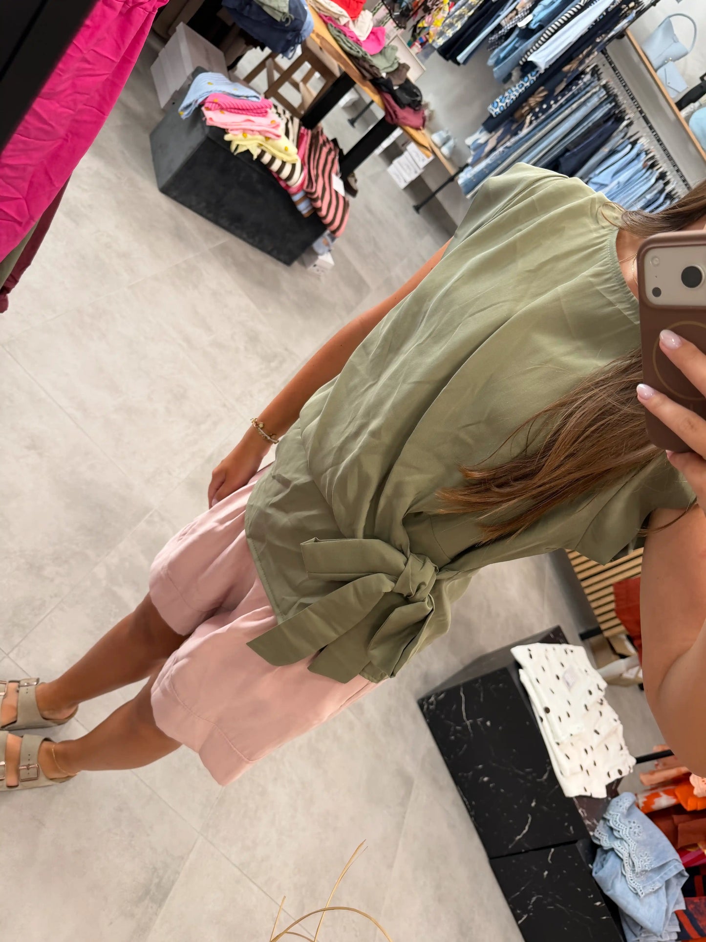 Wickelbluse "Olivia" Olive
