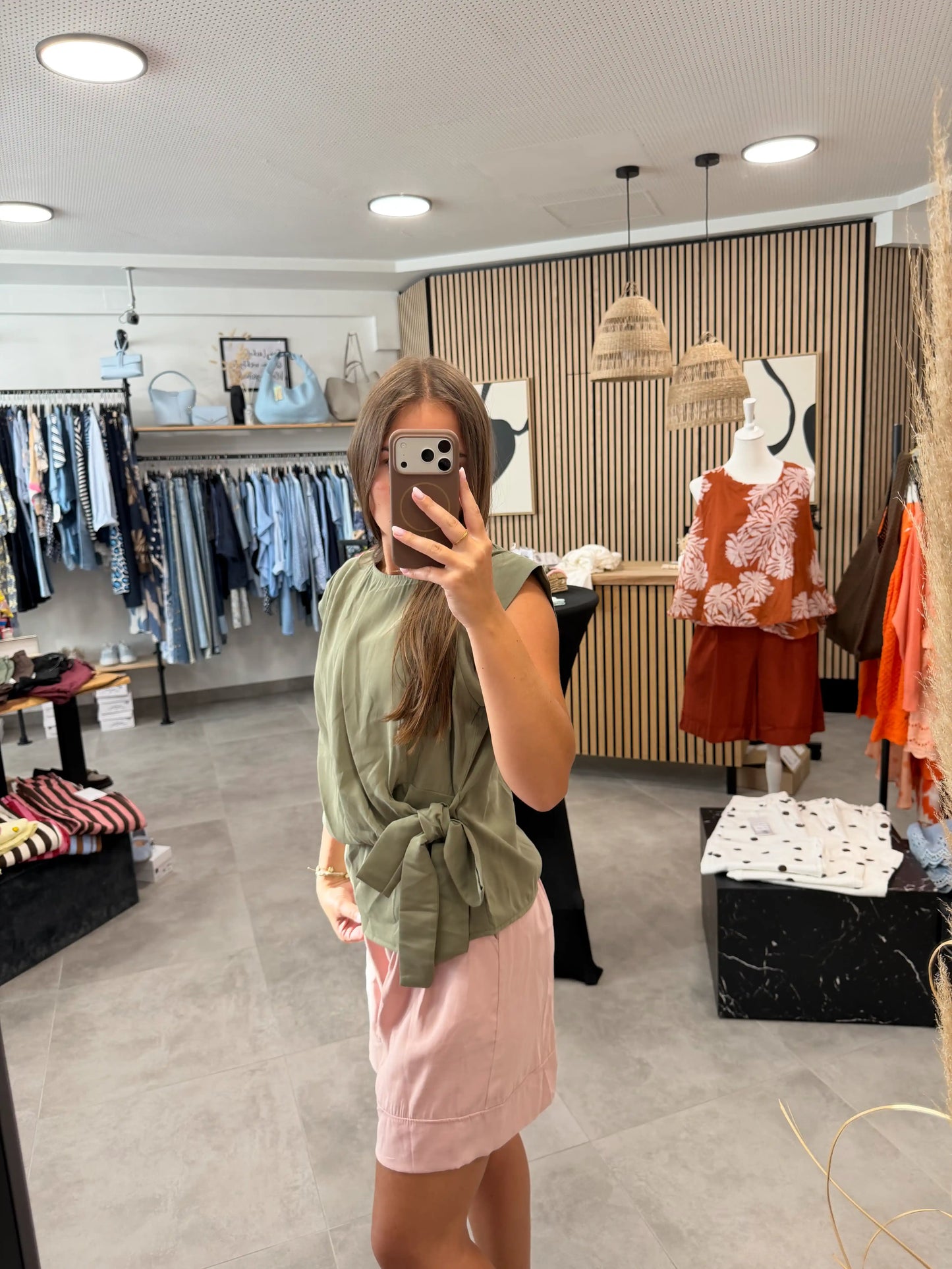 Wickelbluse "Olivia" Olive