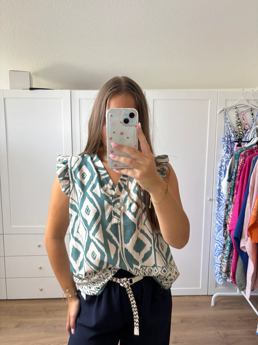 Bluse "Nava" Petrol