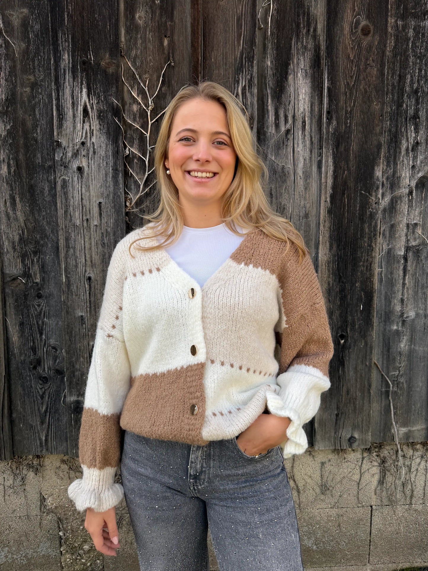 Cardigan "Malia" Hellbraun