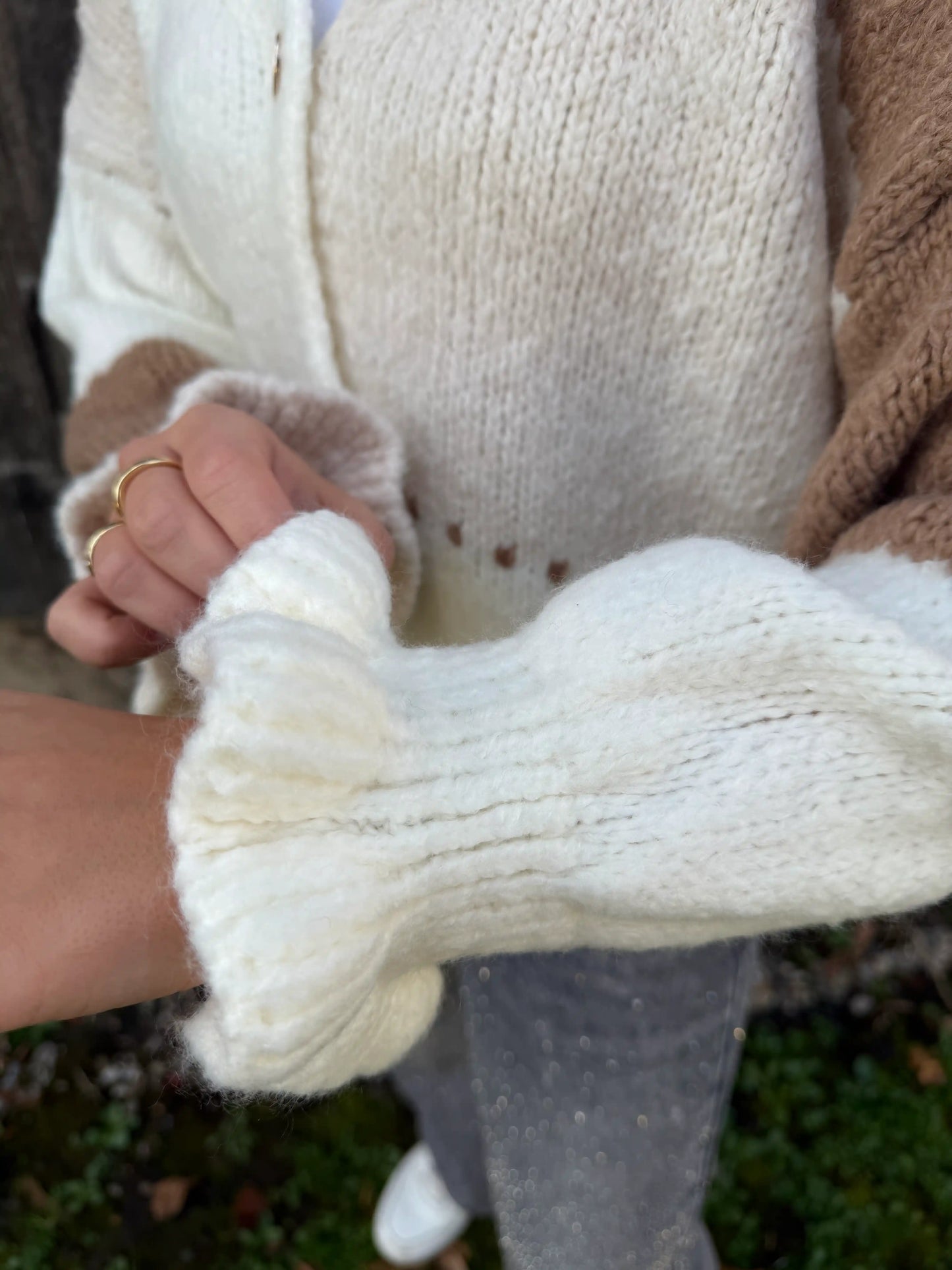 Cardigan "Malia" Hellbraun