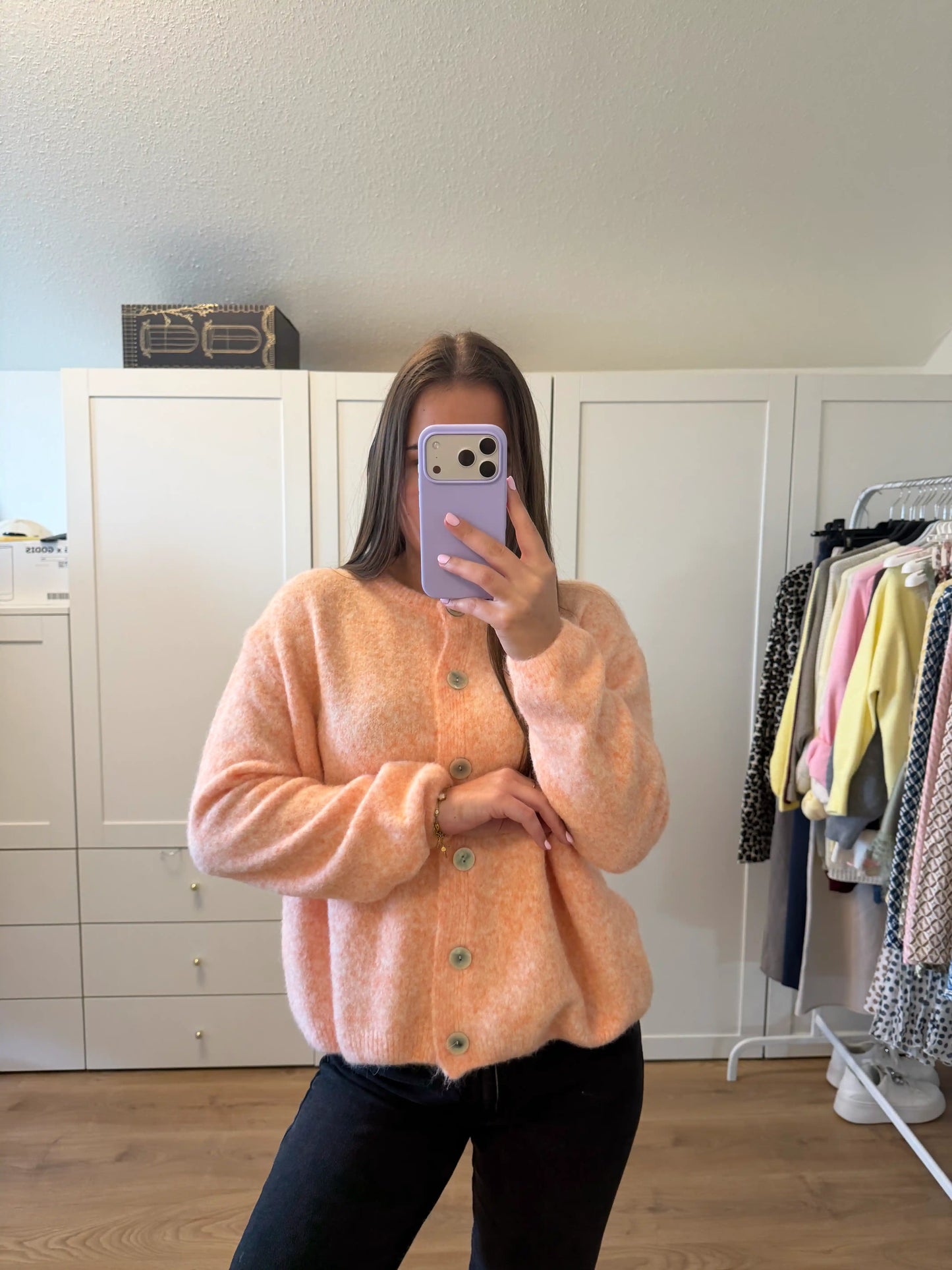 Cardigan "Cozy" Pfirsich