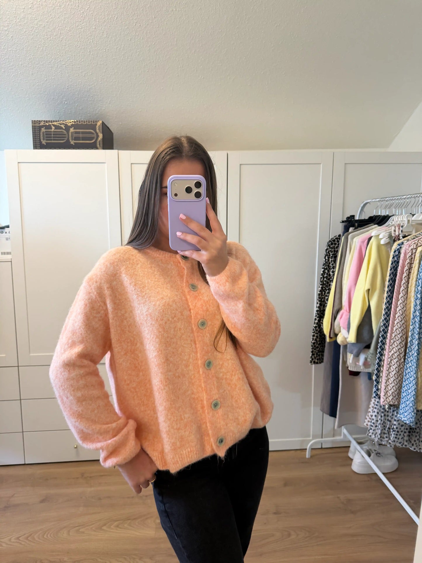 Cardigan "Cozy" Pfirsich