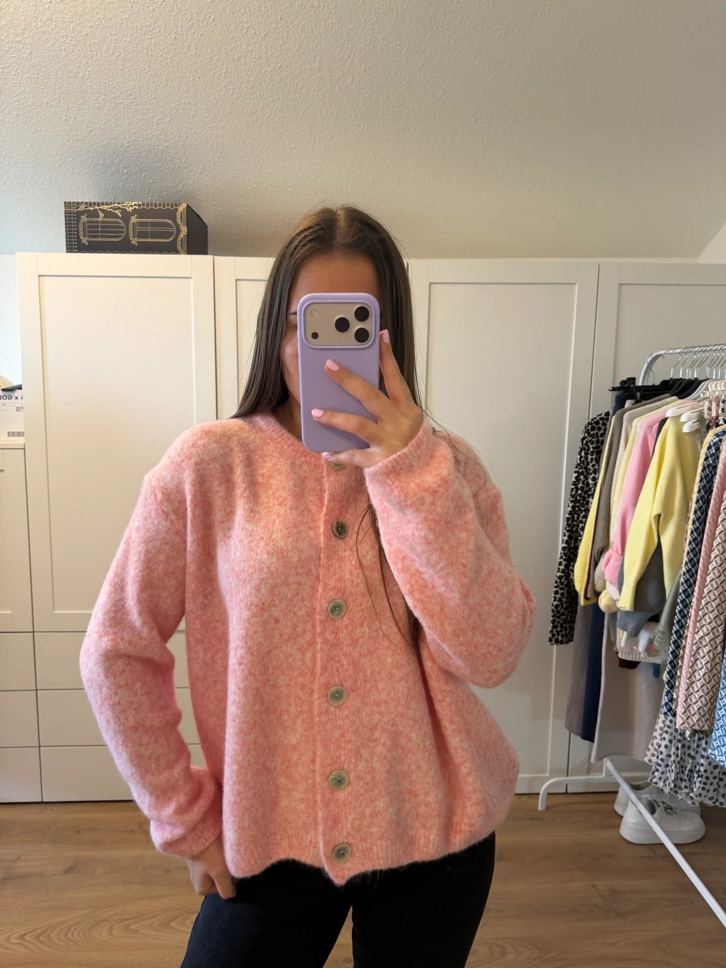 Cardigan "Cozy" Rosa