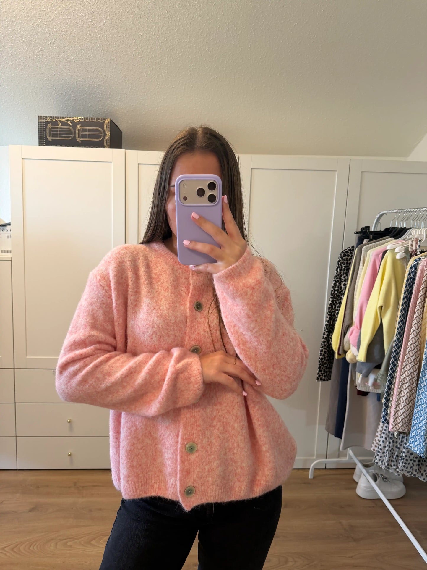 Cardigan "Cozy" Rosa