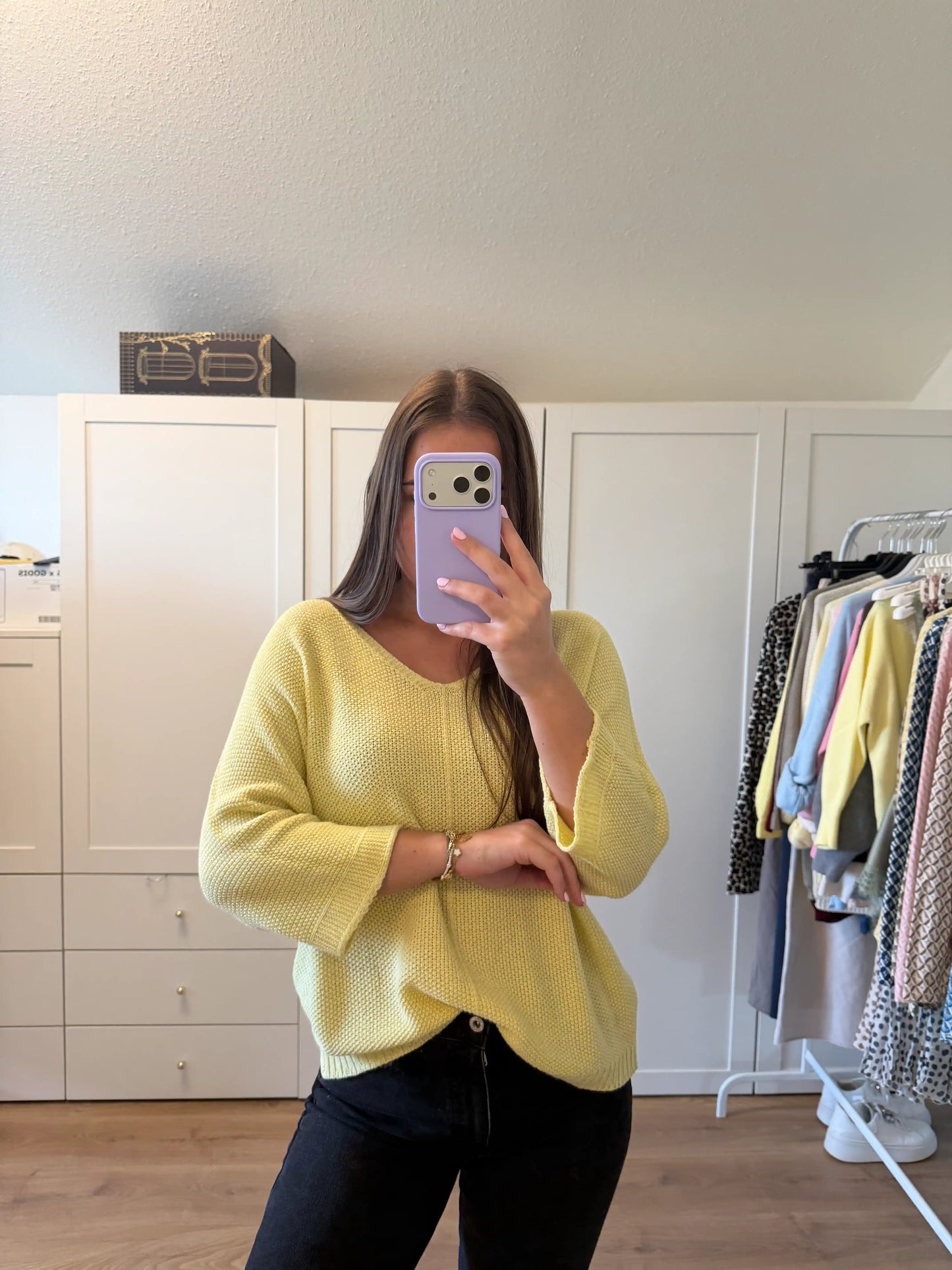 Pullover "Glam" Gelb