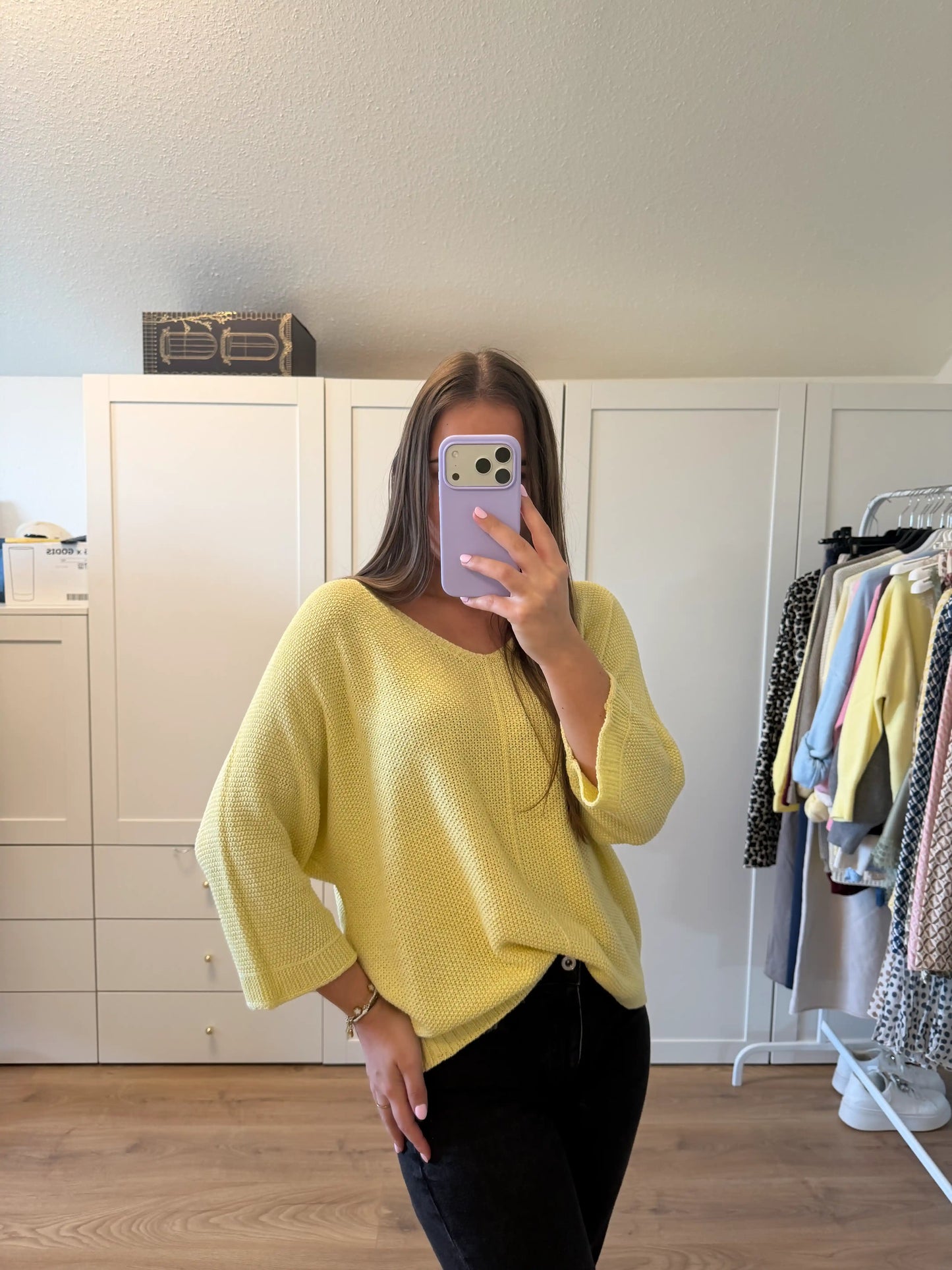 Pullover "Glam" Gelb