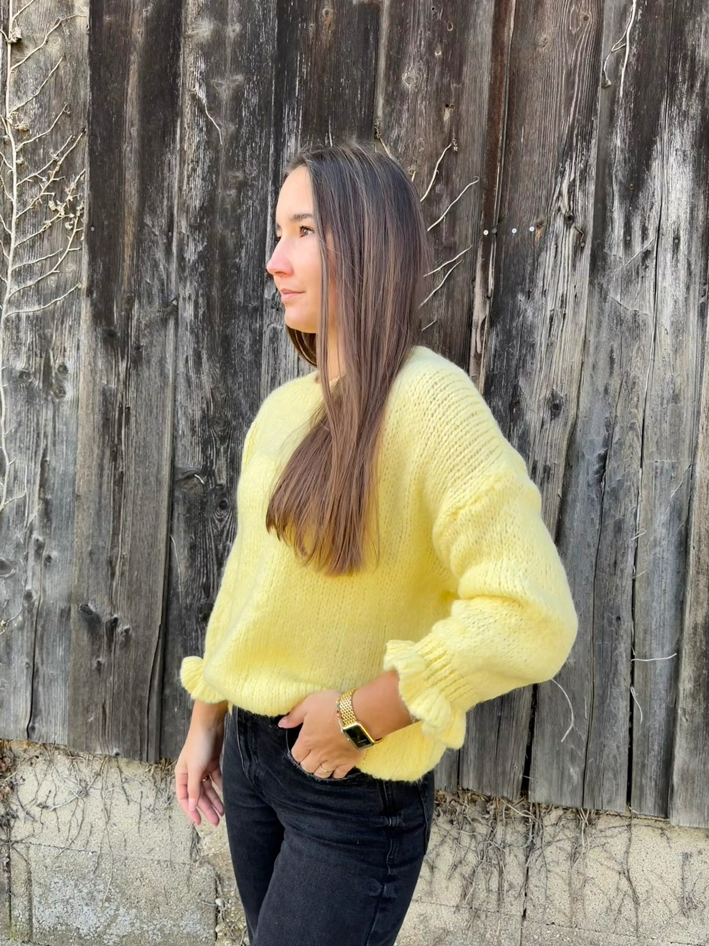 Pullover "Dream" Pastellgelb