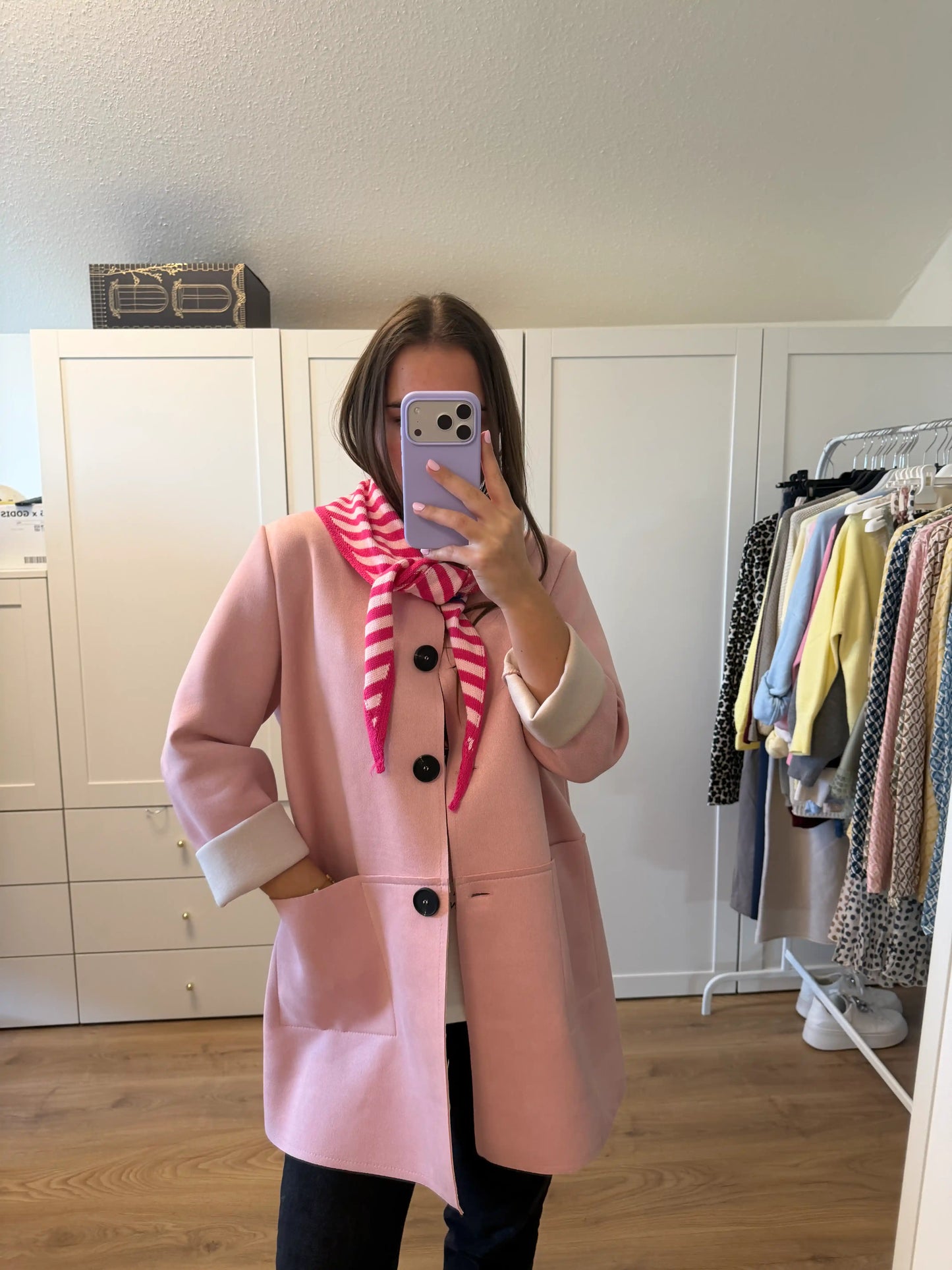 Frühlingsmantel "Soft Chic" Rosa