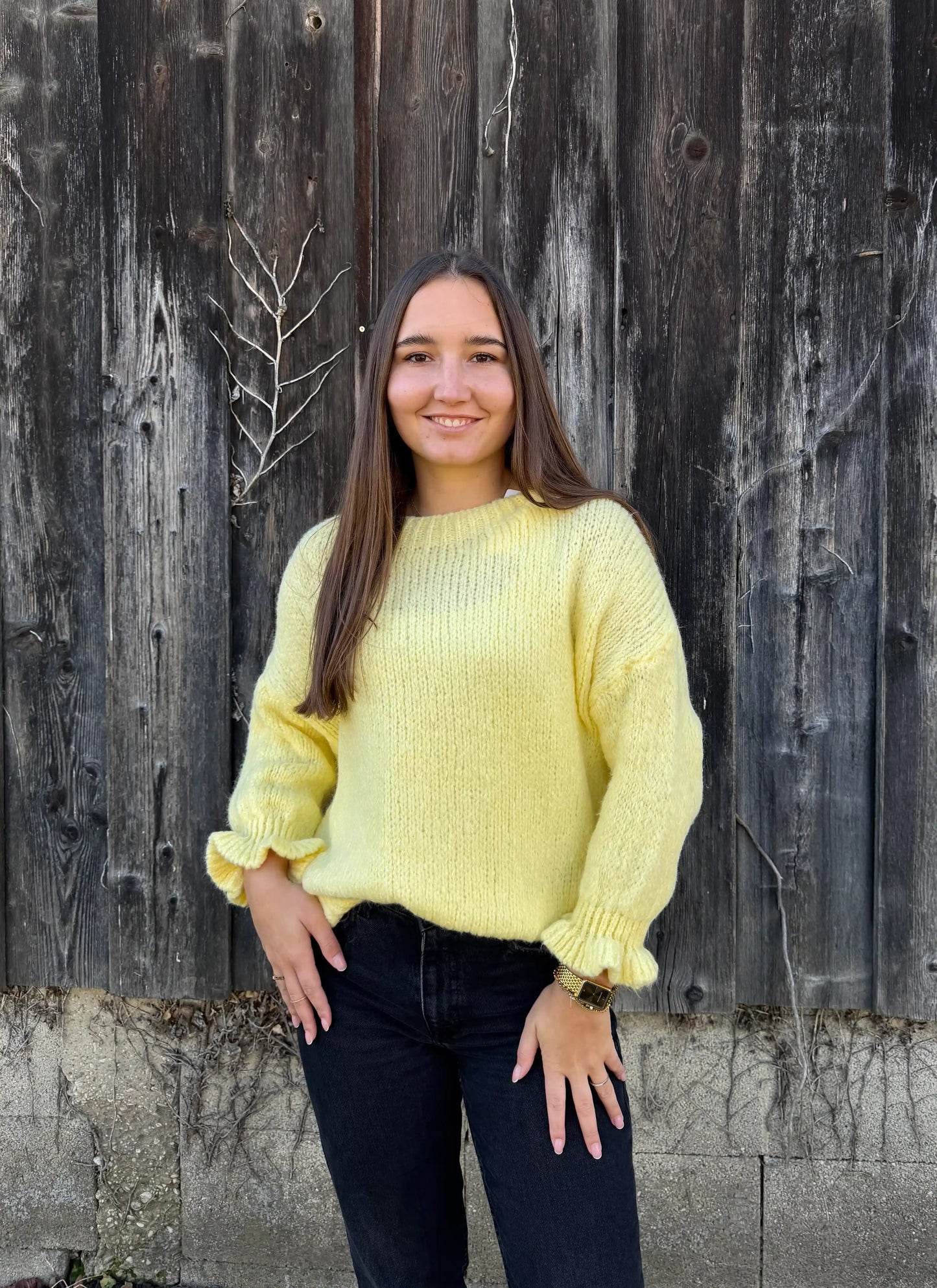 Pullover "Dream" Pastellgelb