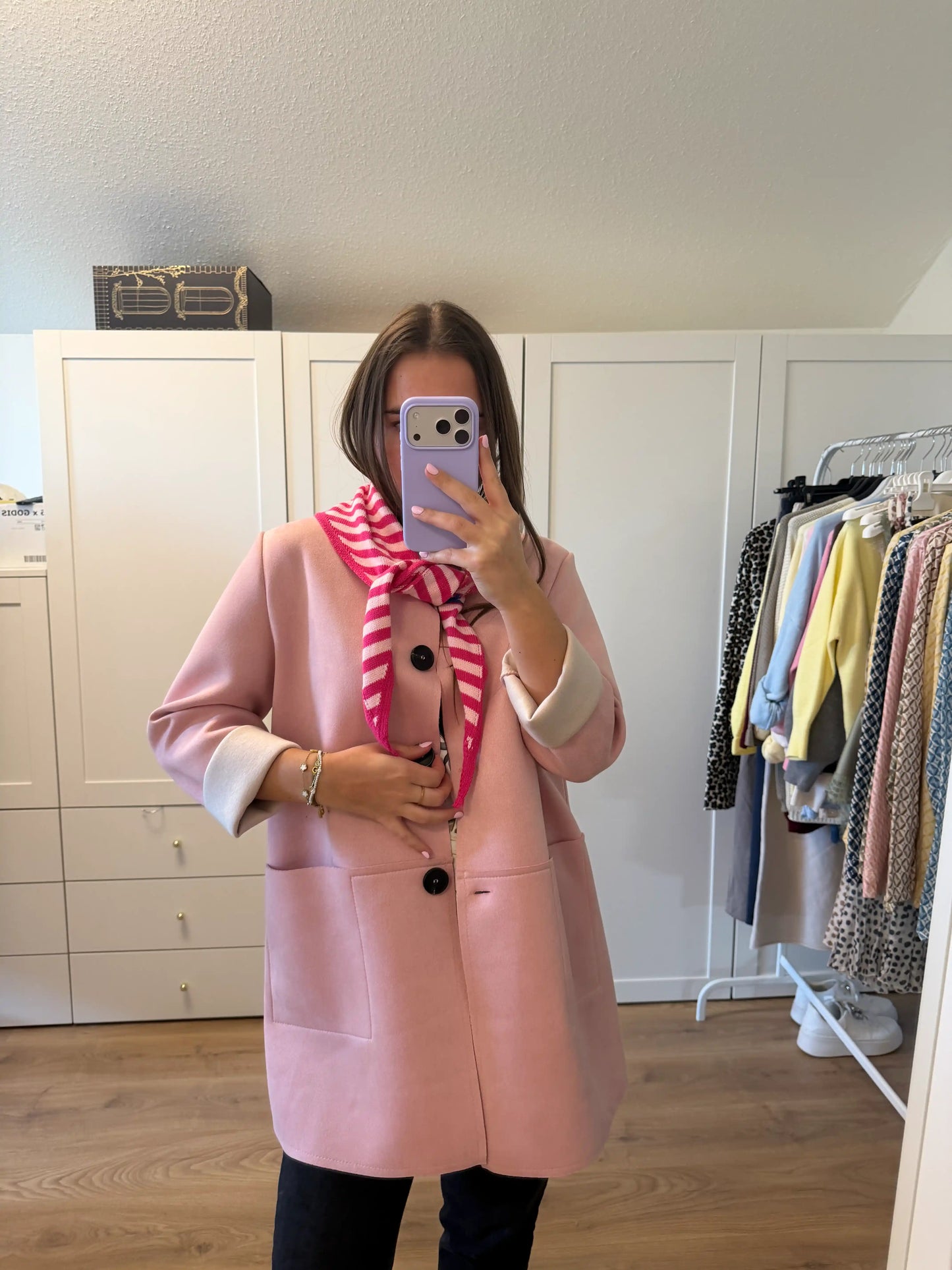 Frühlingsmantel "Soft Chic" Rosa