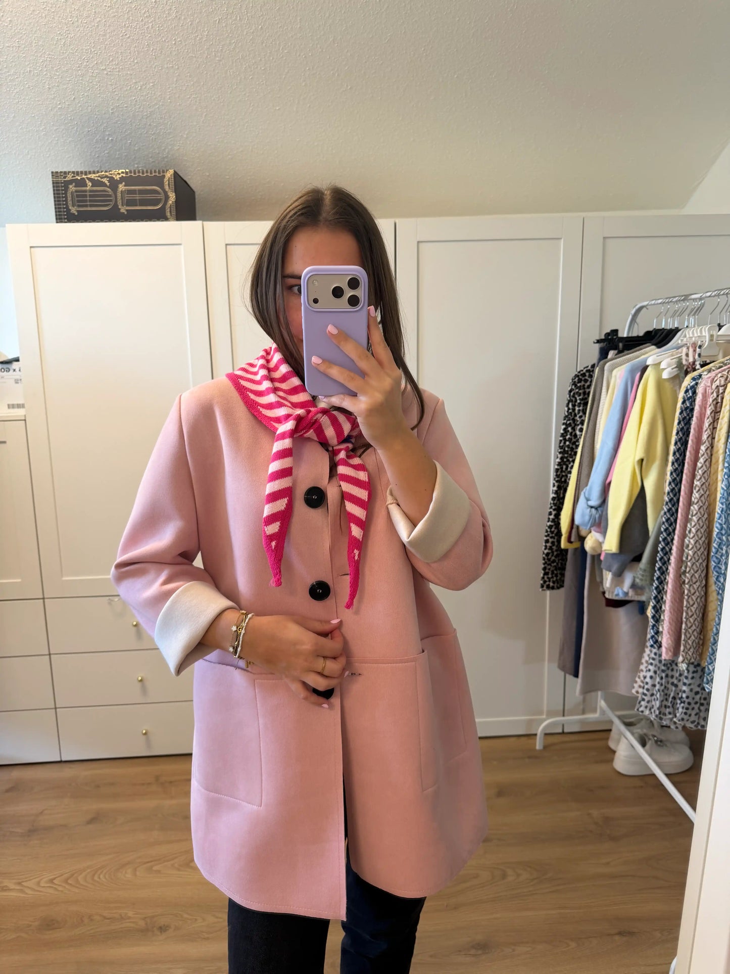 Frühlingsmantel "Soft Chic" Rosa