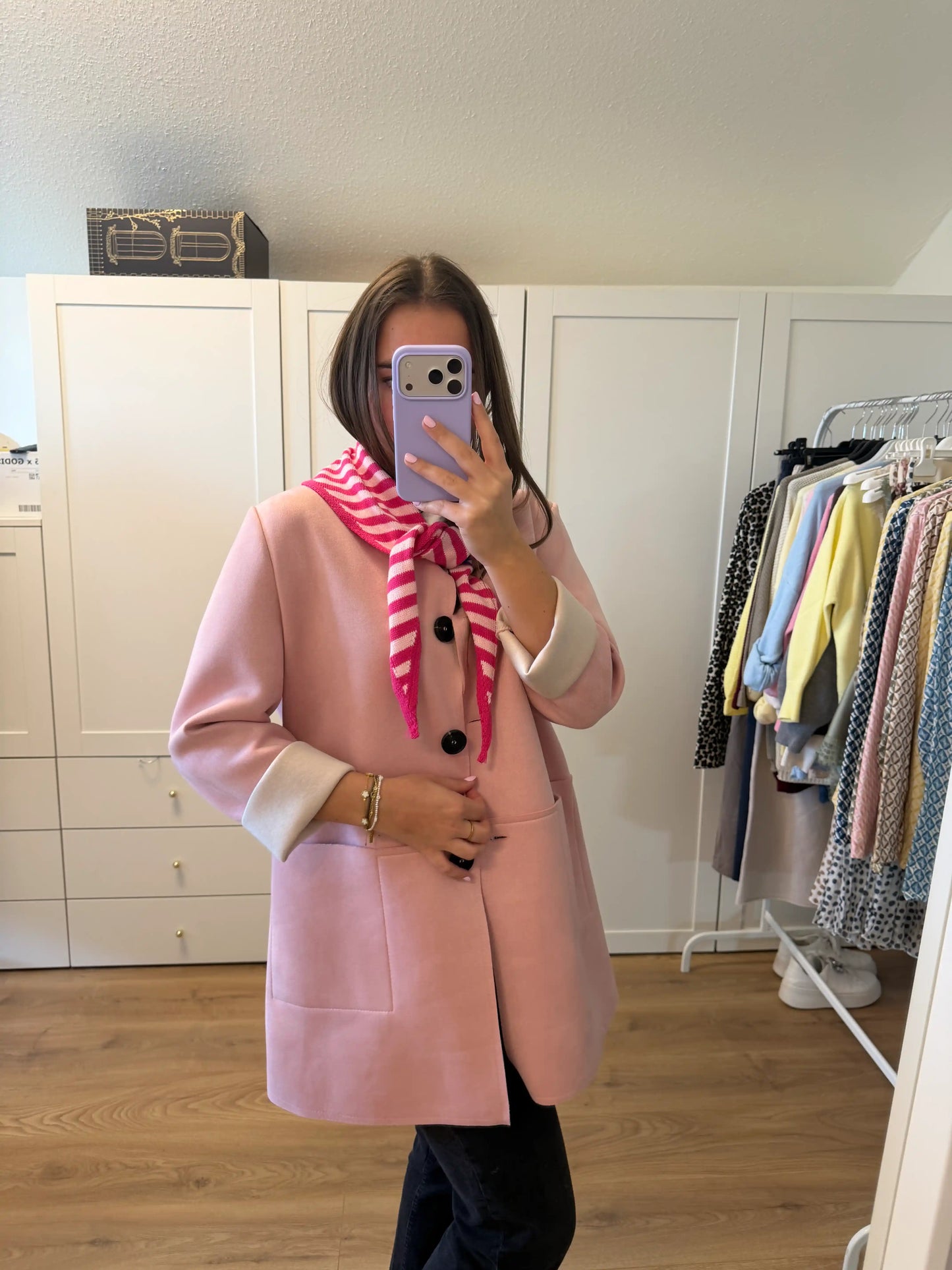 Frühlingsmantel "Soft Chic" Rosa