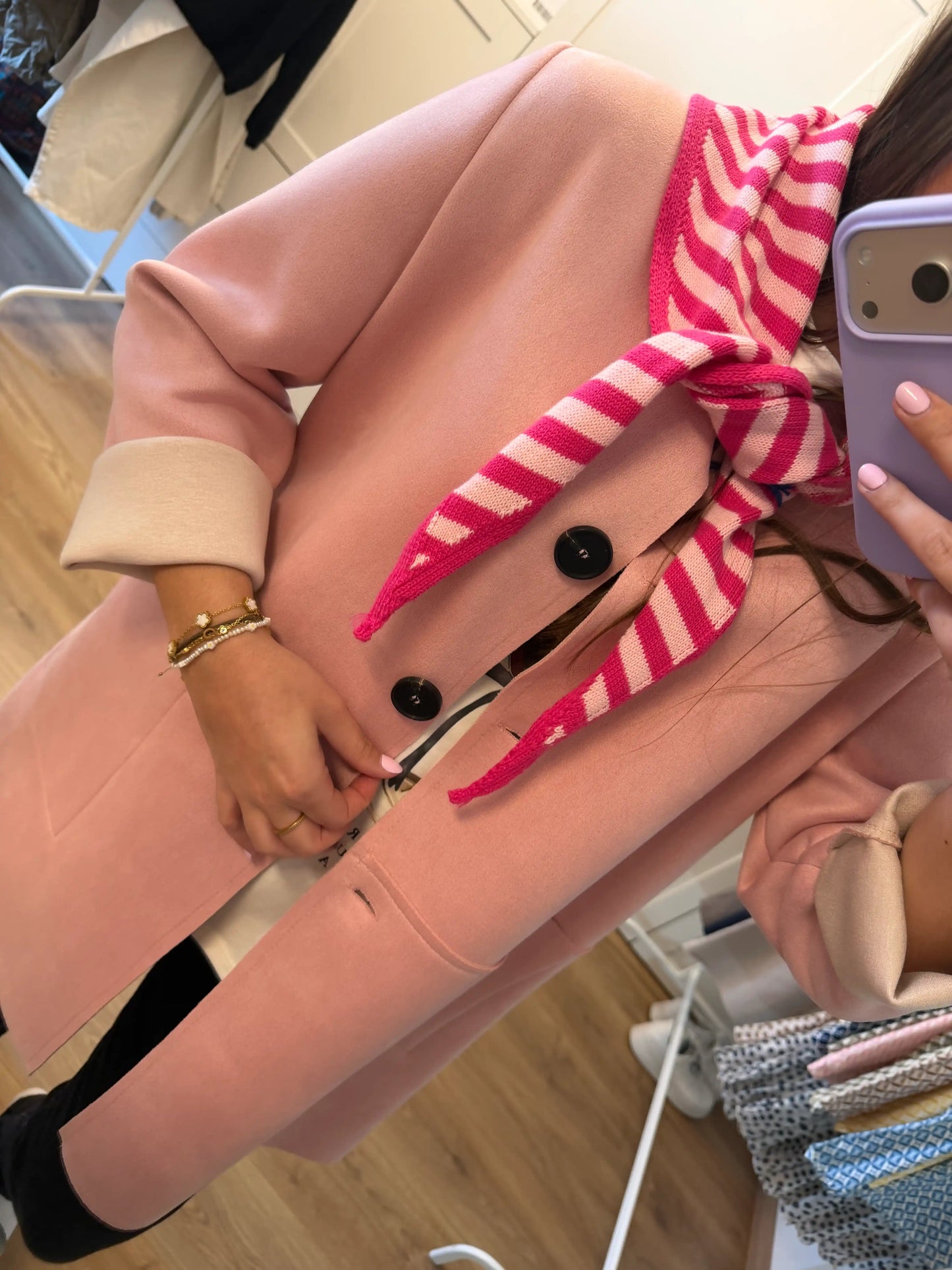 Frühlingsmantel "Soft Chic" Rosa