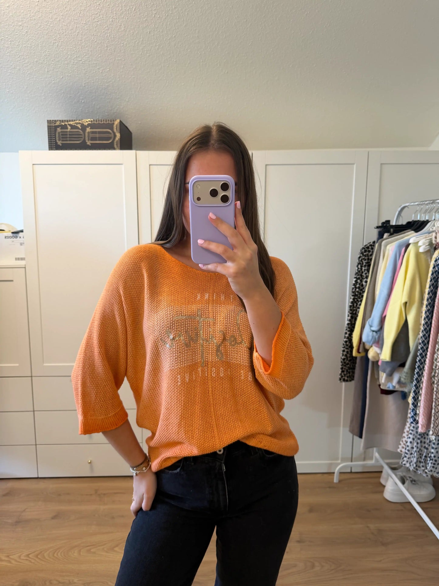 Pullover "Positive" Orange