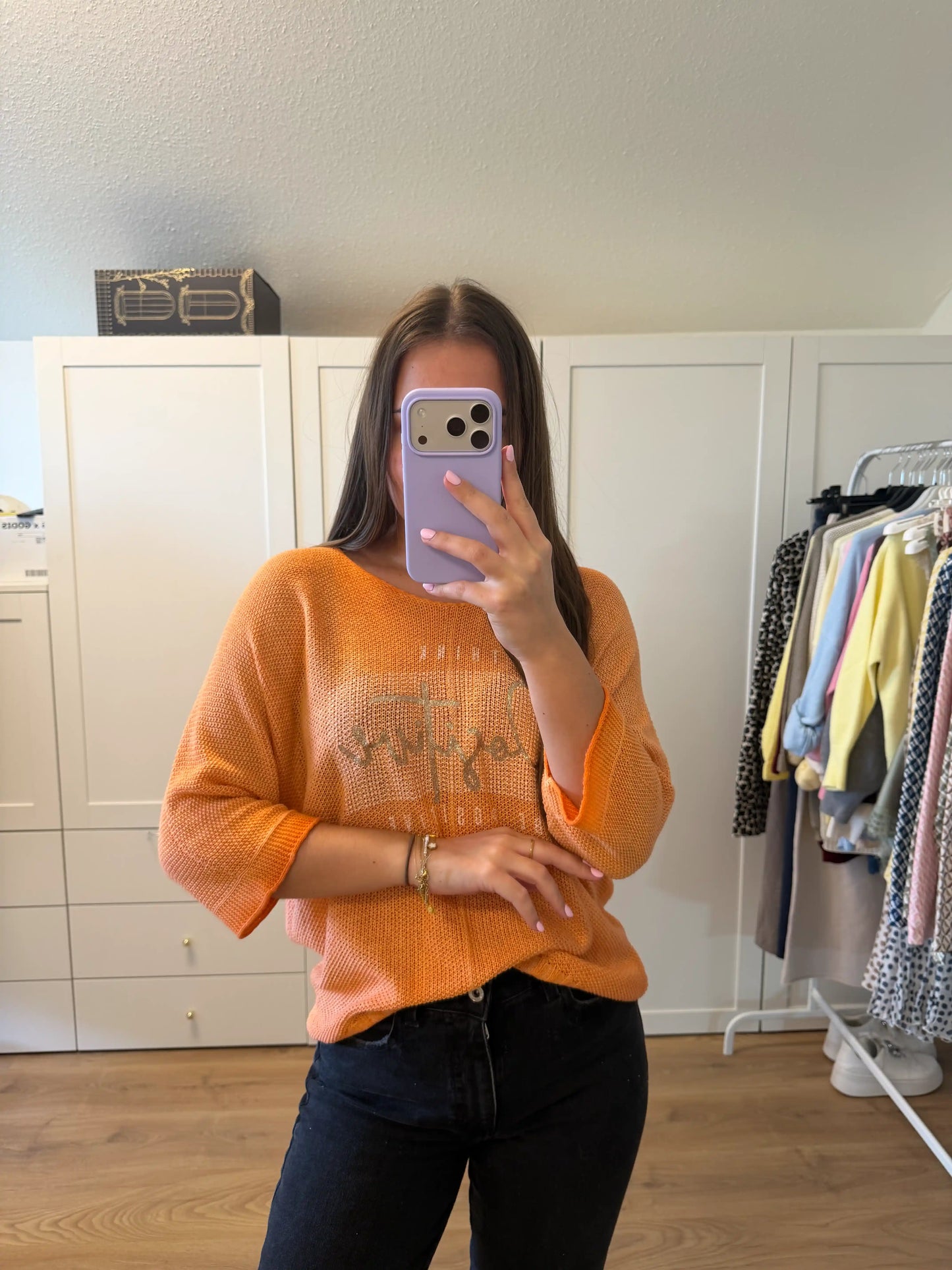 Pullover "Positive" Orange
