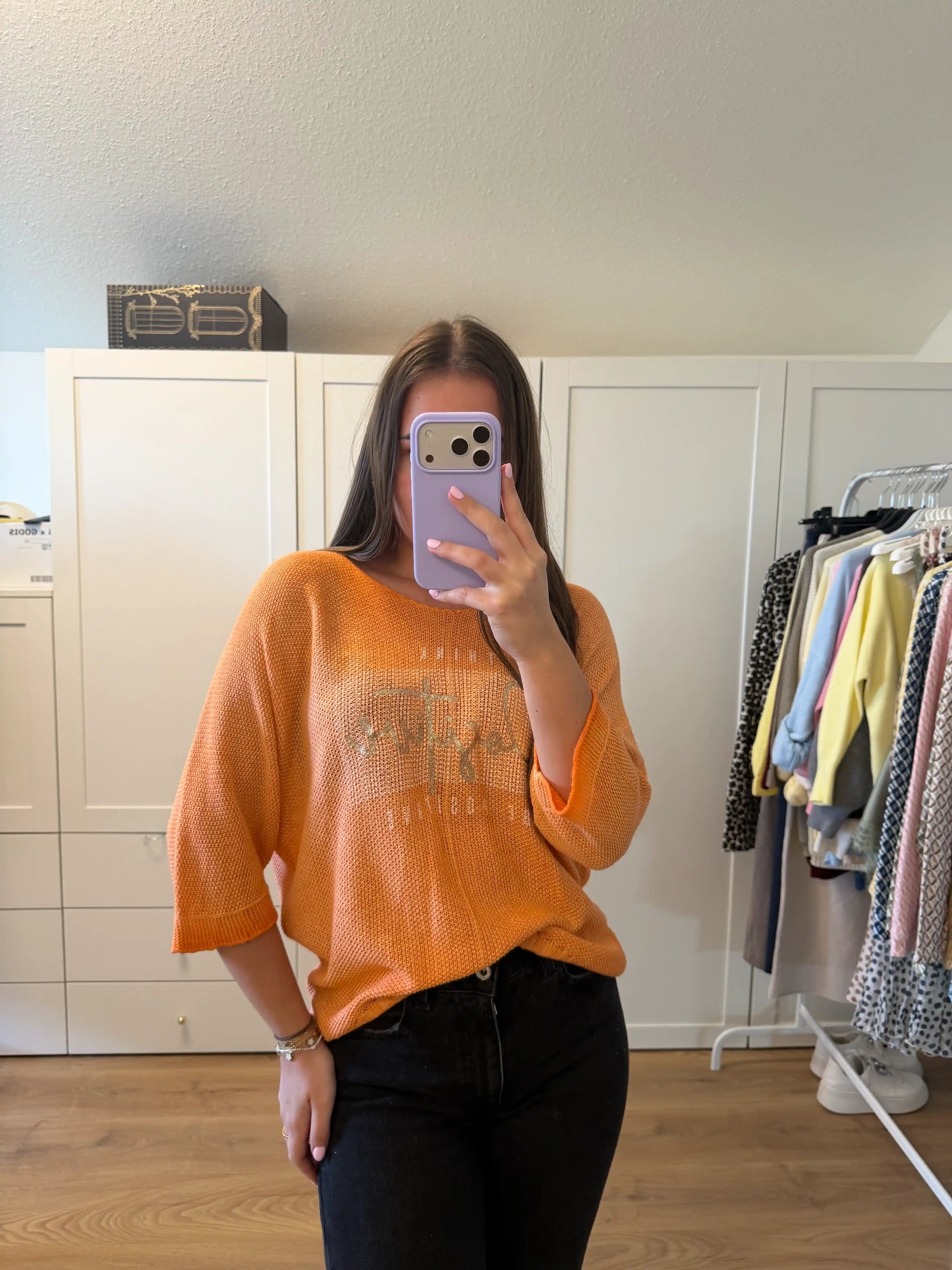 Pullover "Positive" Orange