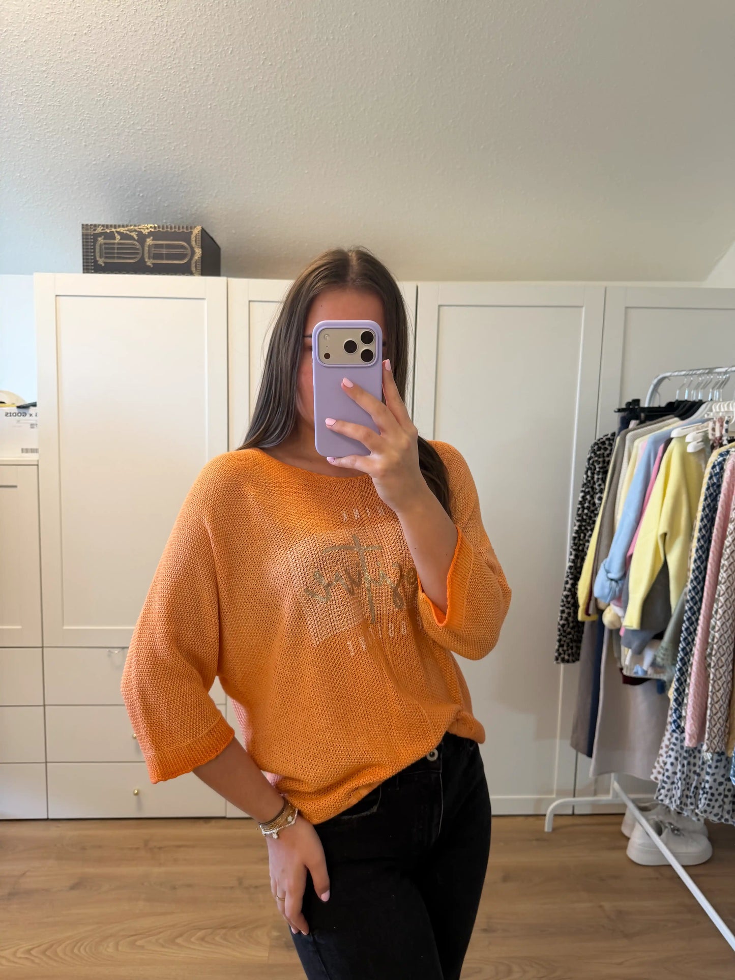 Pullover "Positive" Orange