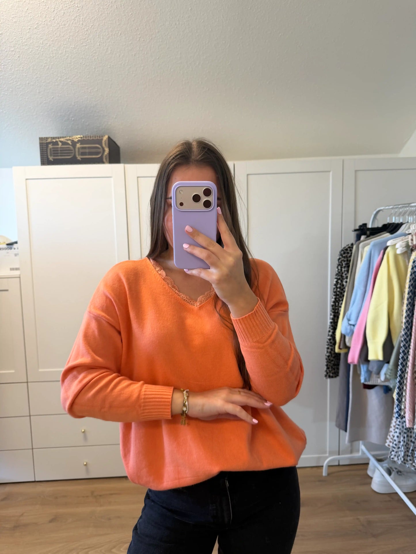 Pullover "Back Bow" Orange