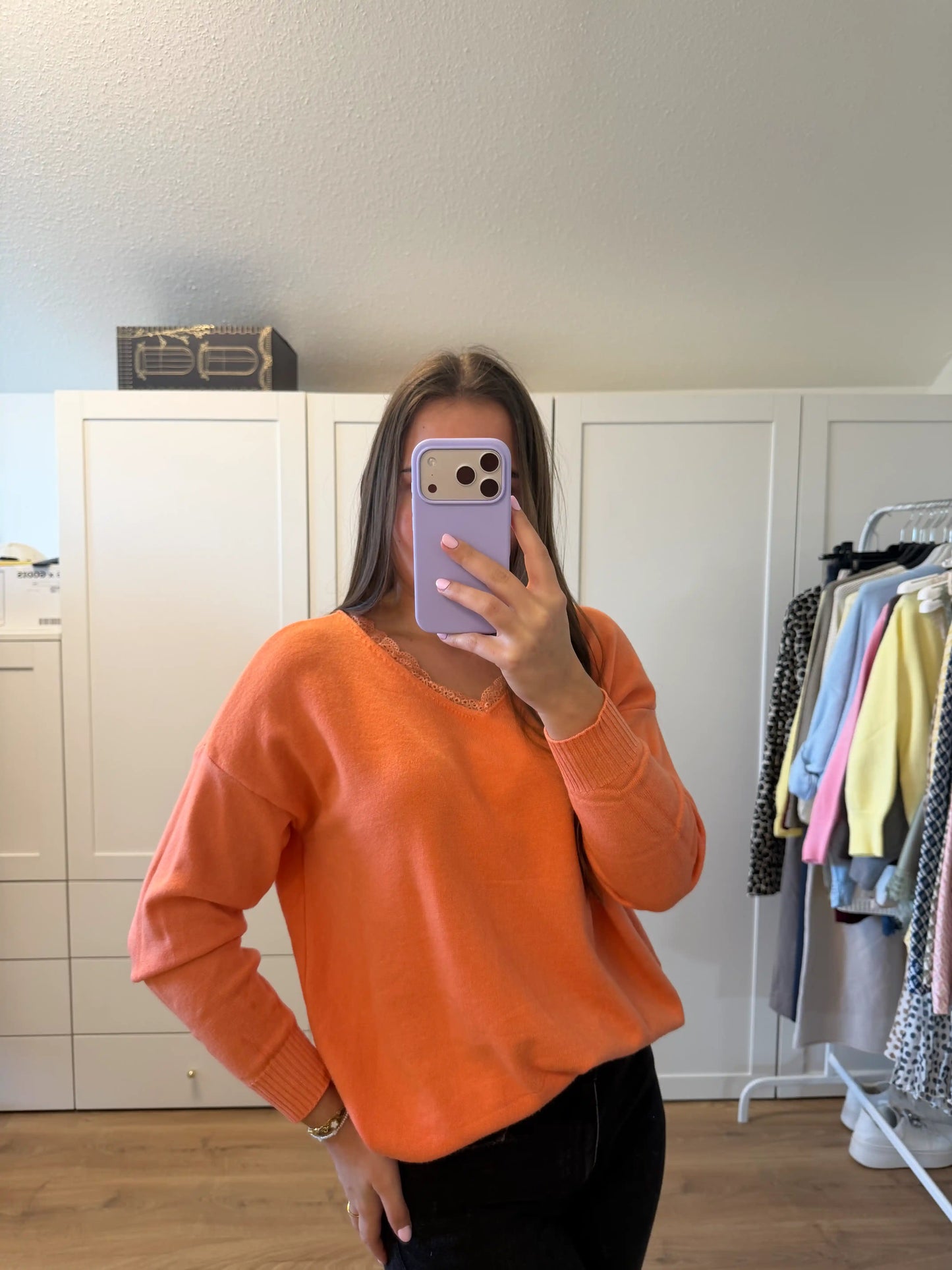 Pullover "Back Bow" Orange