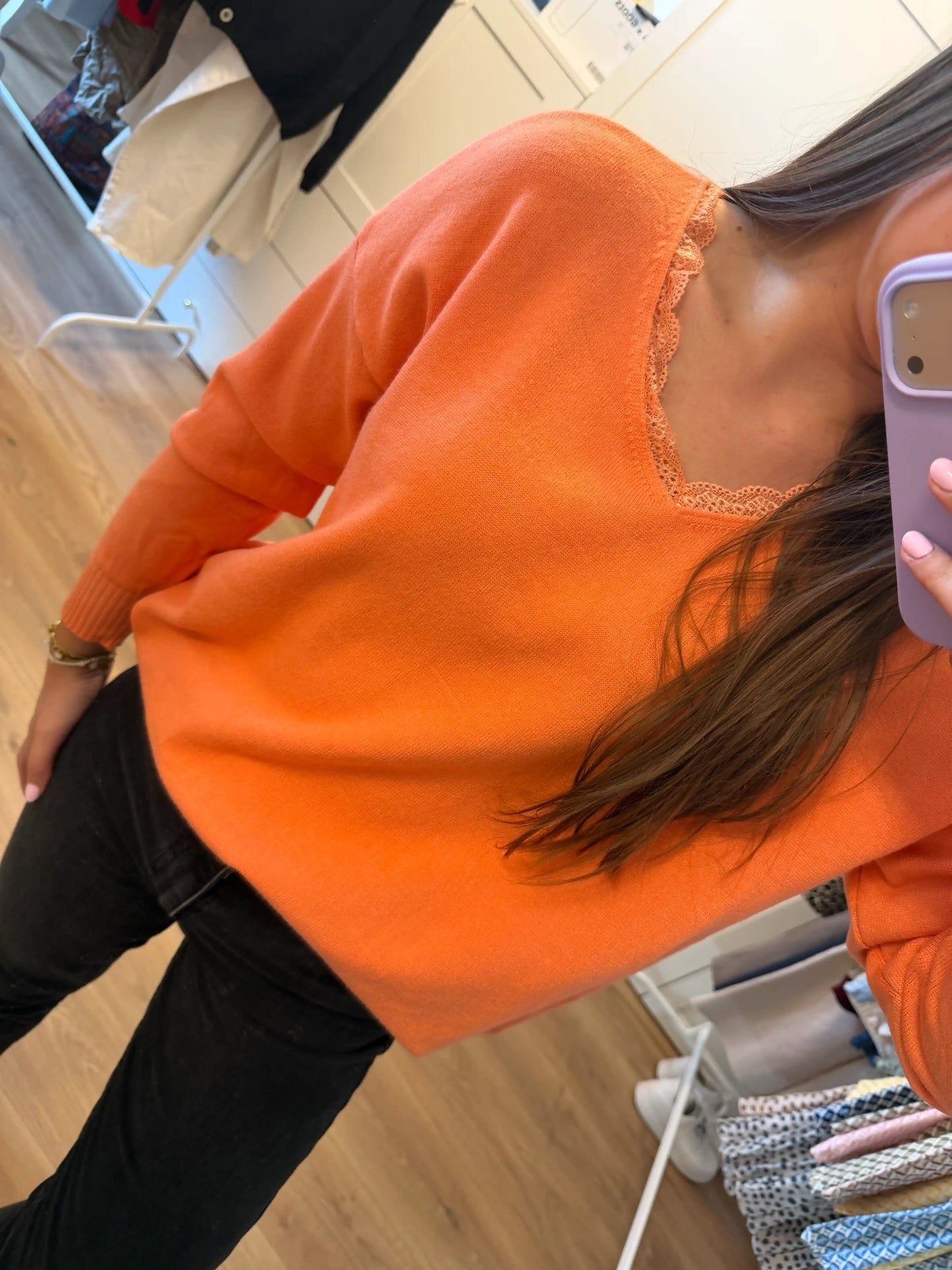 Pullover "Back Bow" Orange