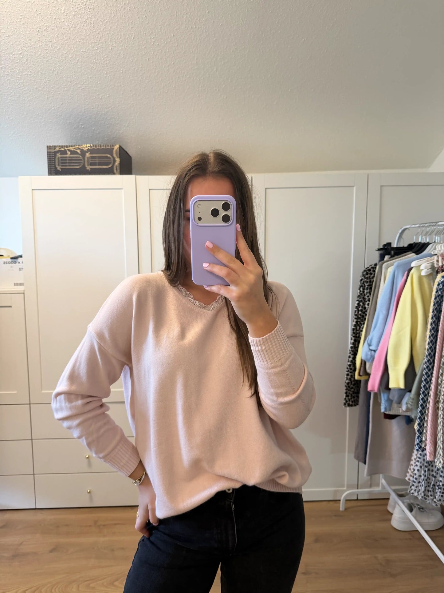 Pullover "Back Bow" Altrosa