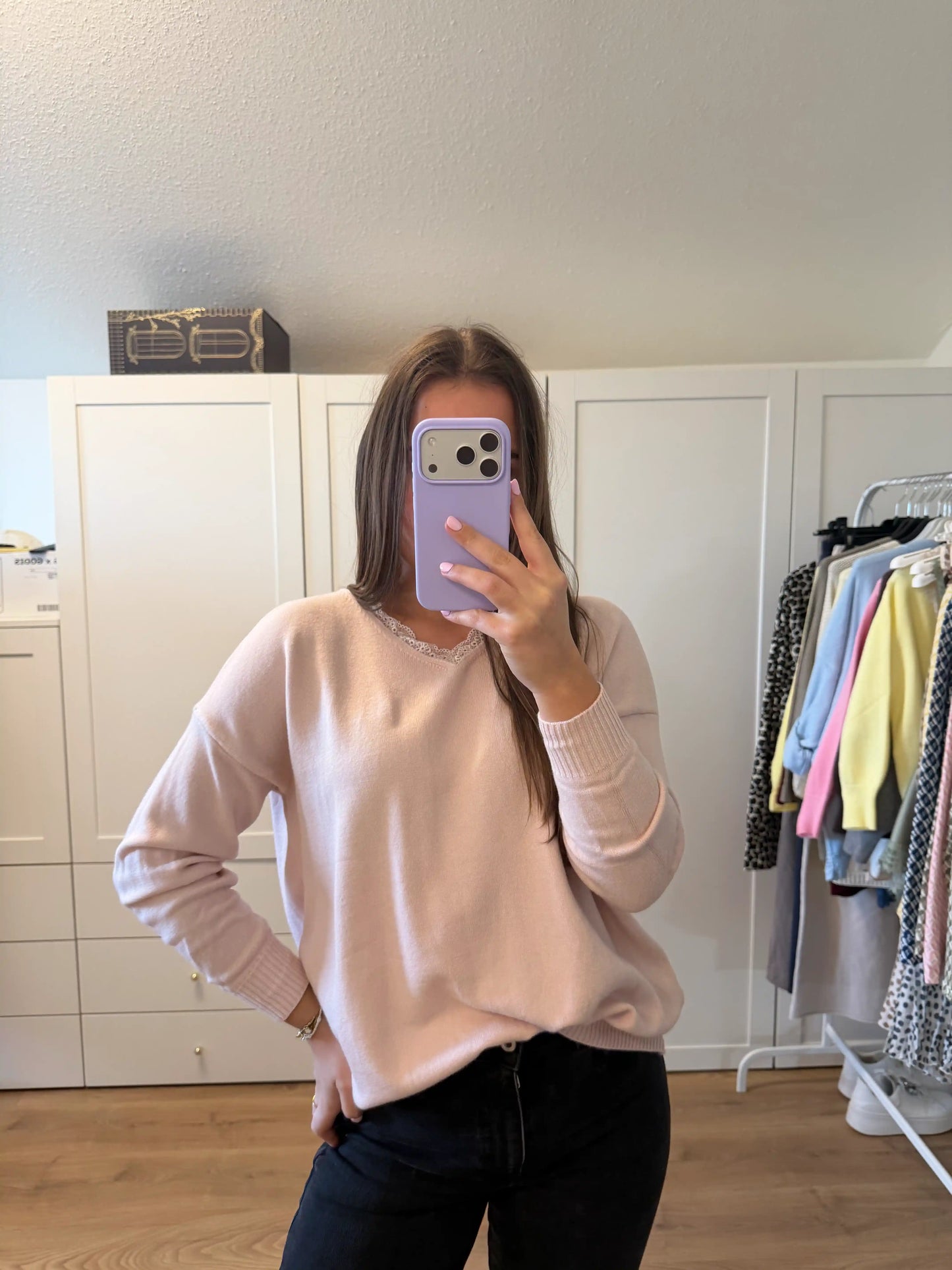 Pullover "Back Bow" Altrosa