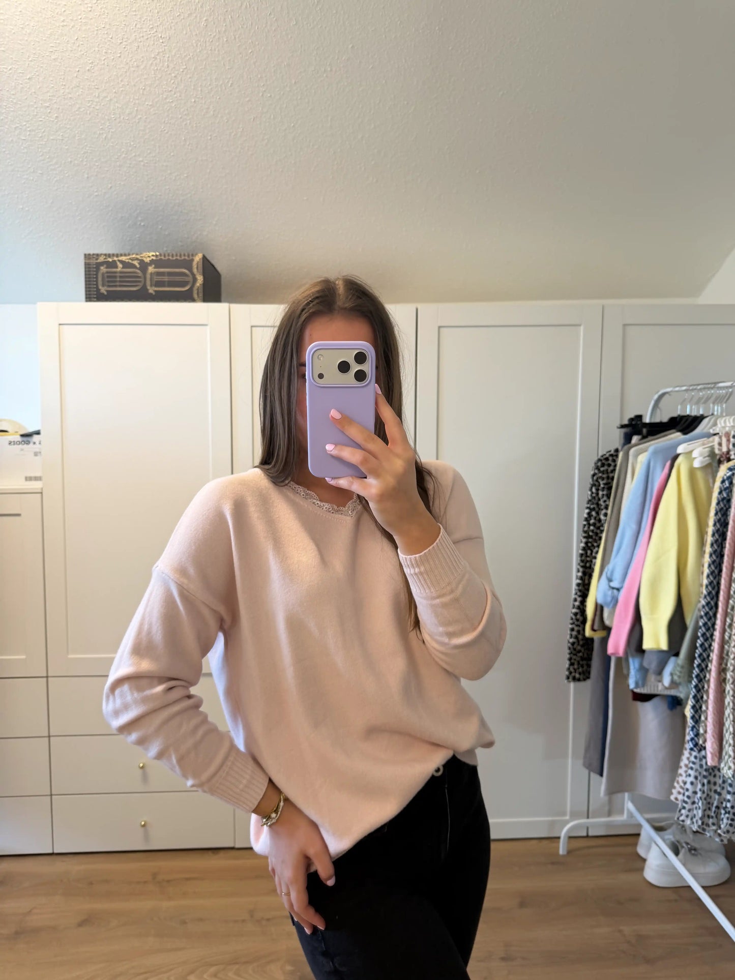 Pullover "Back Bow" Altrosa