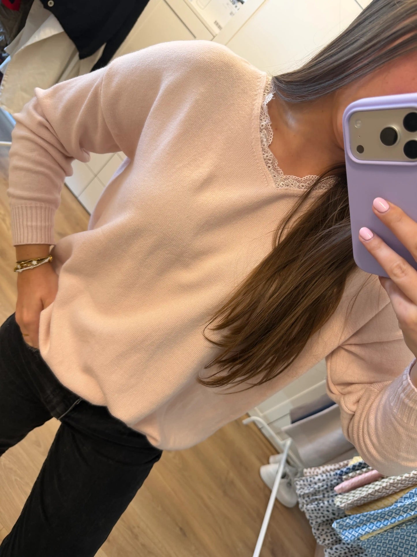 Pullover "Back Bow" Altrosa