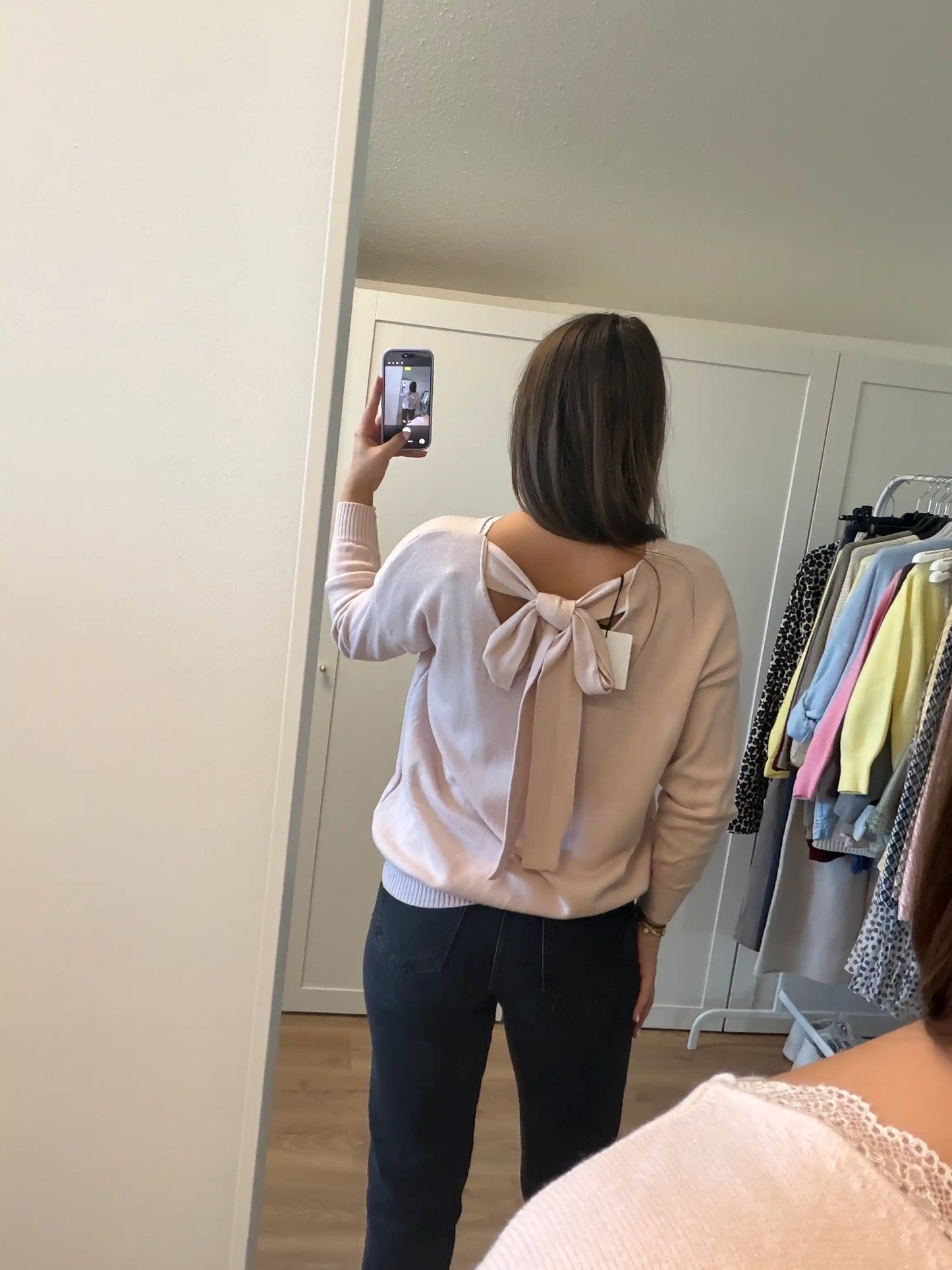 Pullover "Back Bow" Altrosa