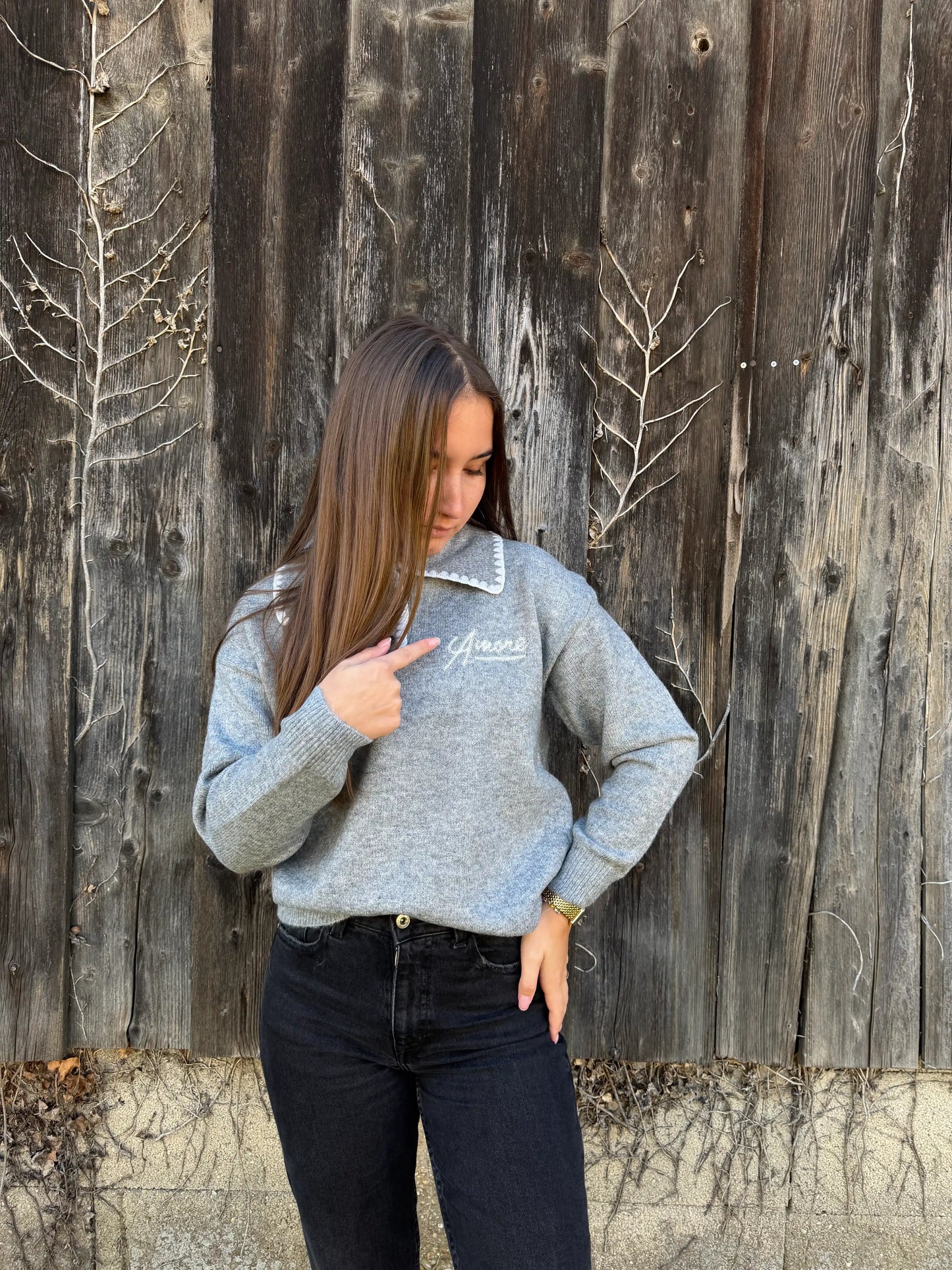 Pullover "Amore" Grau