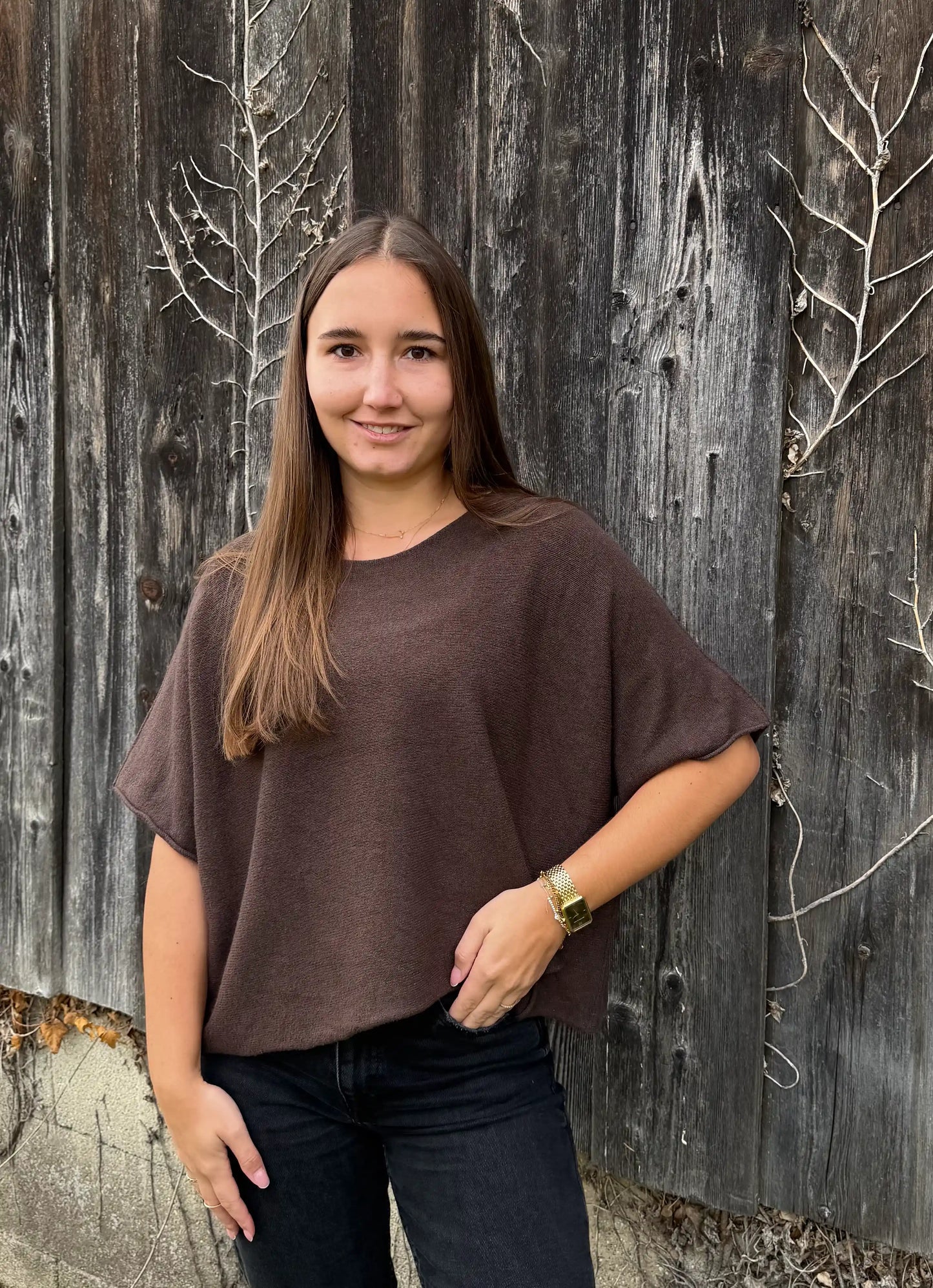 Pullover "Simplicity" Schokobraun