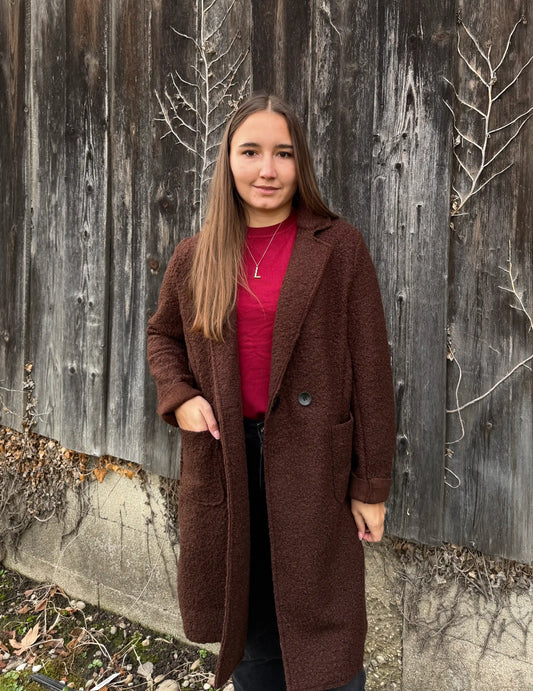 Teddymantel Schokobraun