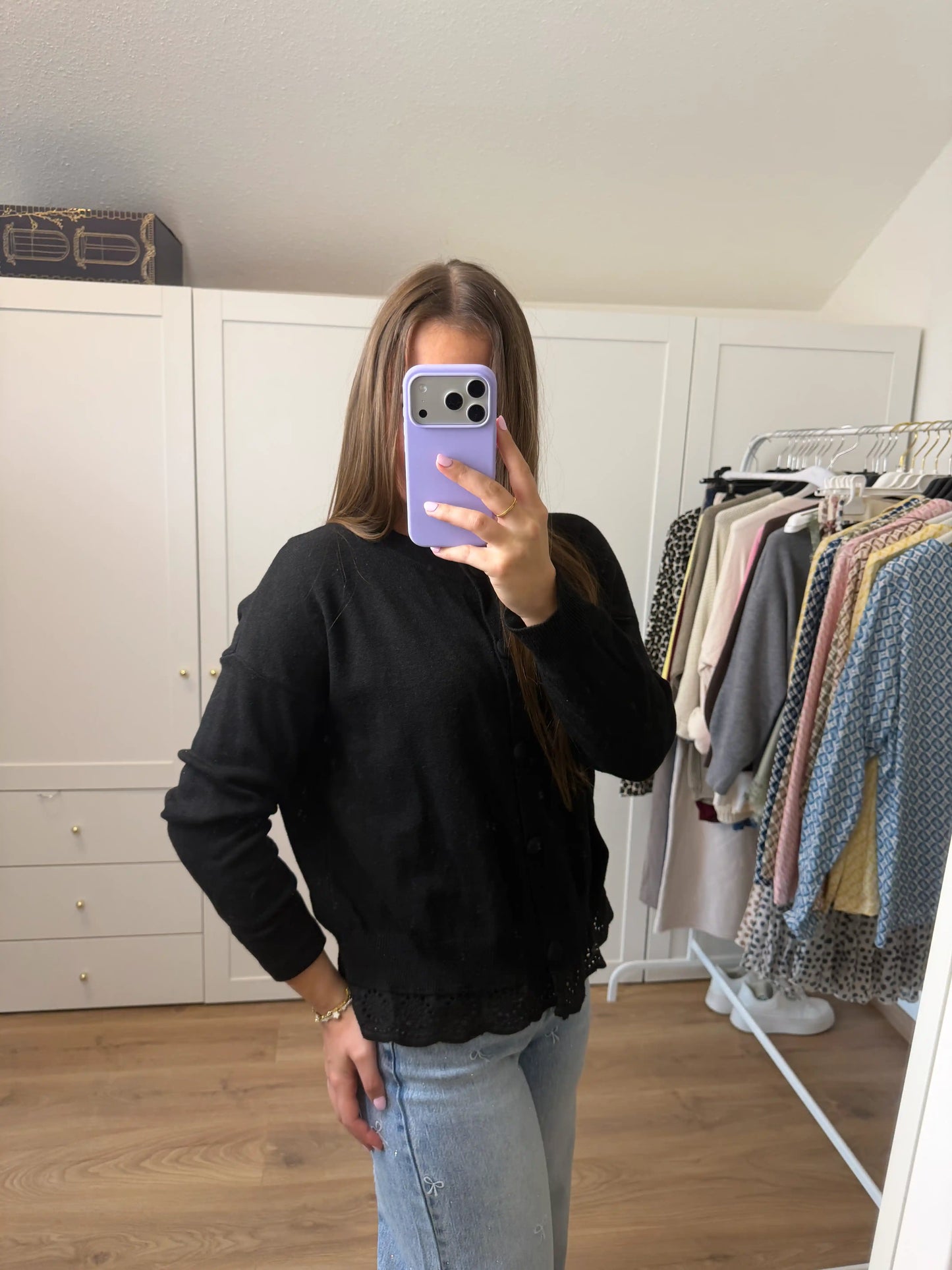 Pullover "Sweet Touch" Schwarz