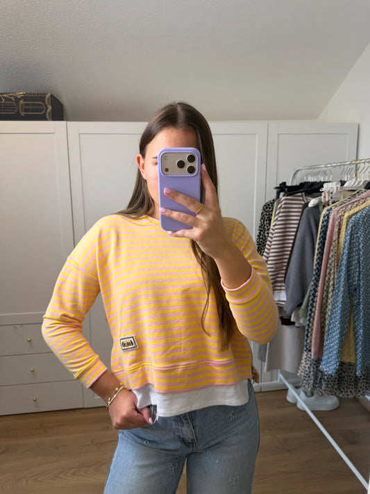 Langarmshirt "Sunny Stripes" Rosa