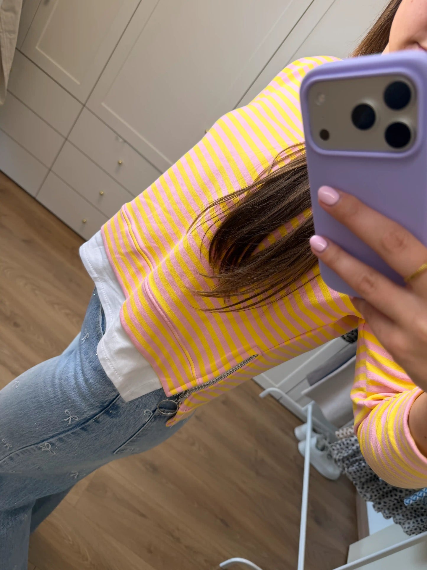 Langarmshirt "Sunny Stripes" Rosa