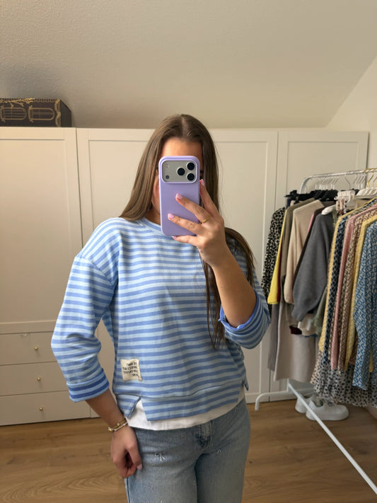 Langarmshirt "Sunny Stripes" Blau
