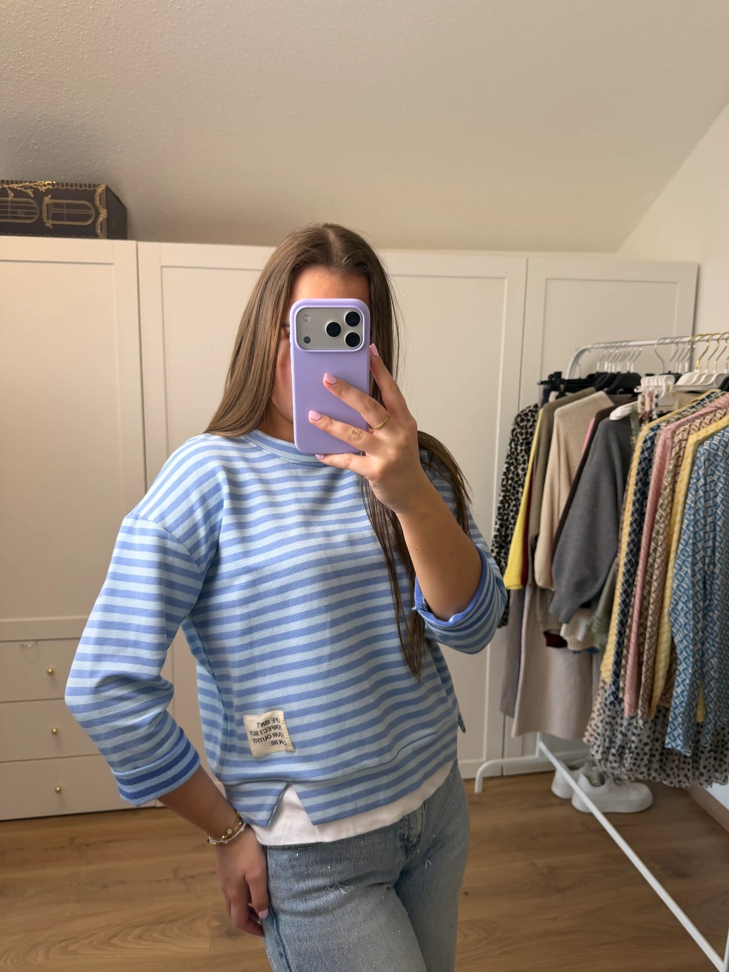 Langarmshirt "Sunny Stripes" Blau