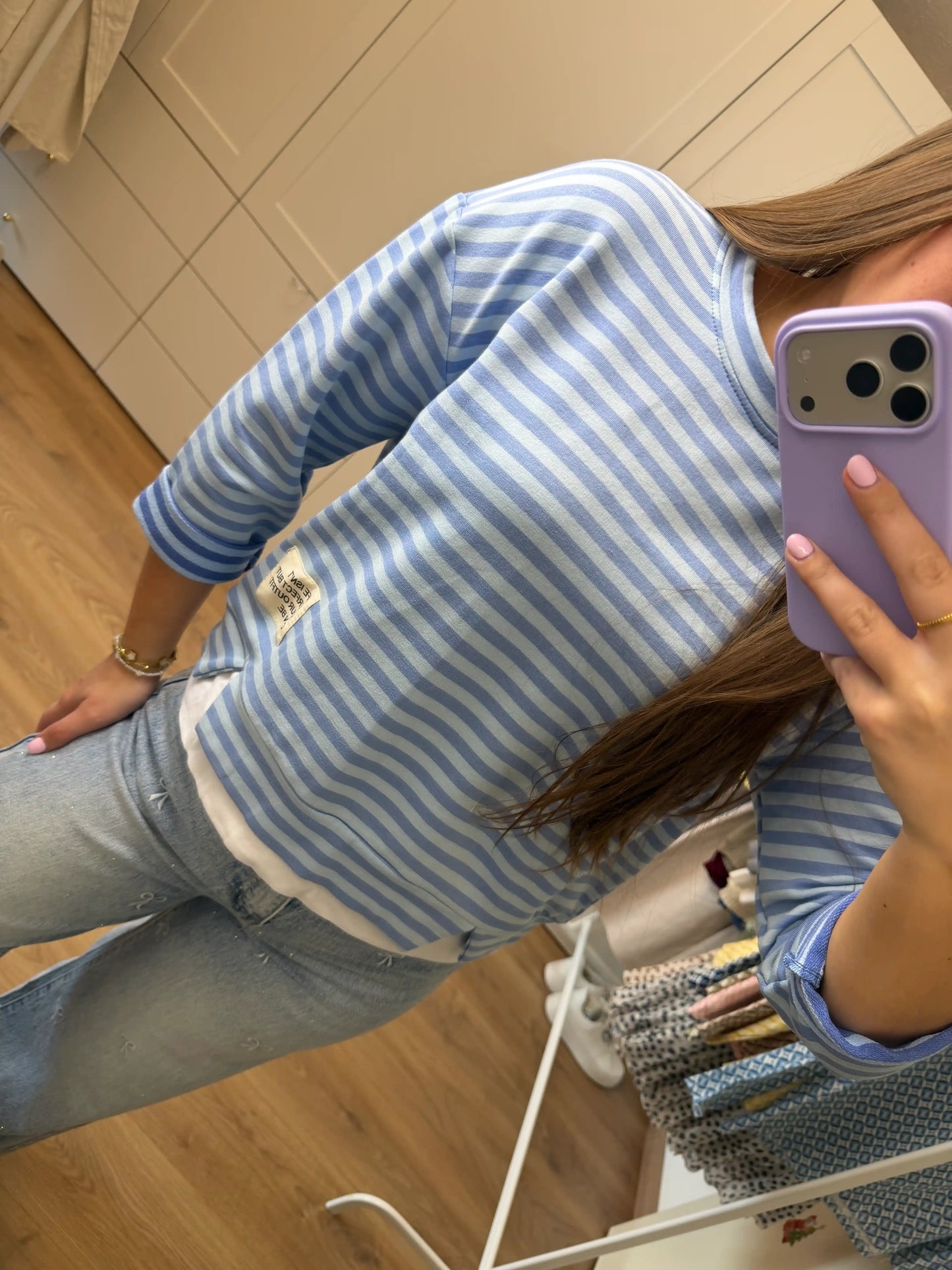 Langarmshirt "Sunny Stripes" Blau