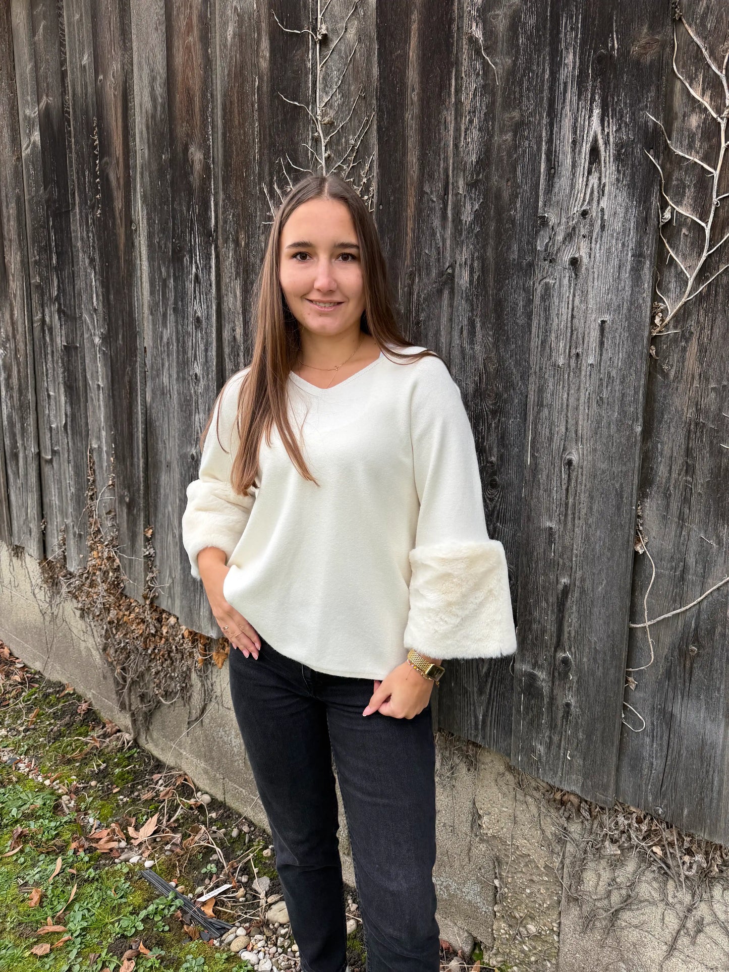 Pullover "Fluffy" Beige