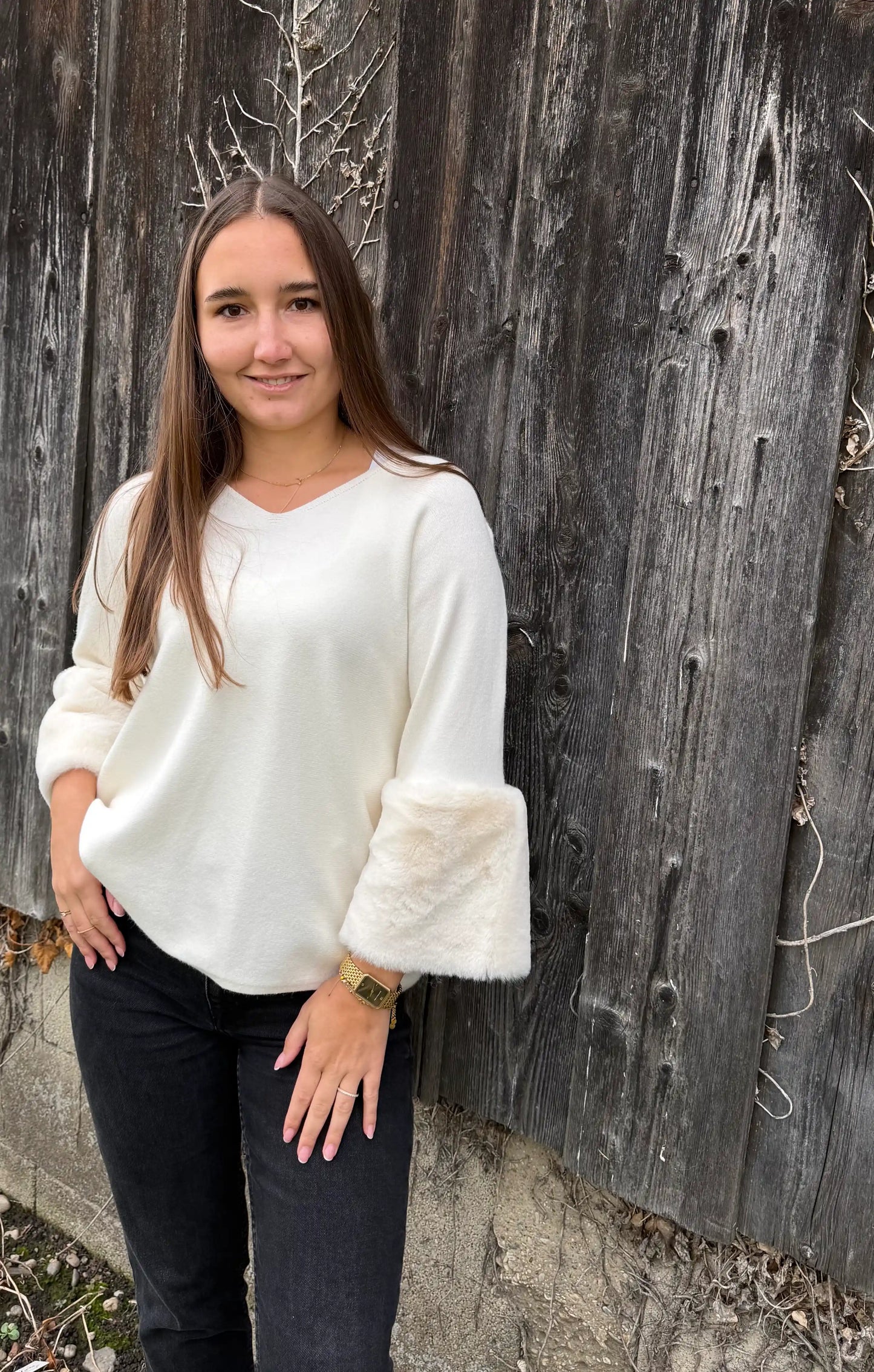 Pullover "Fluffy" Beige