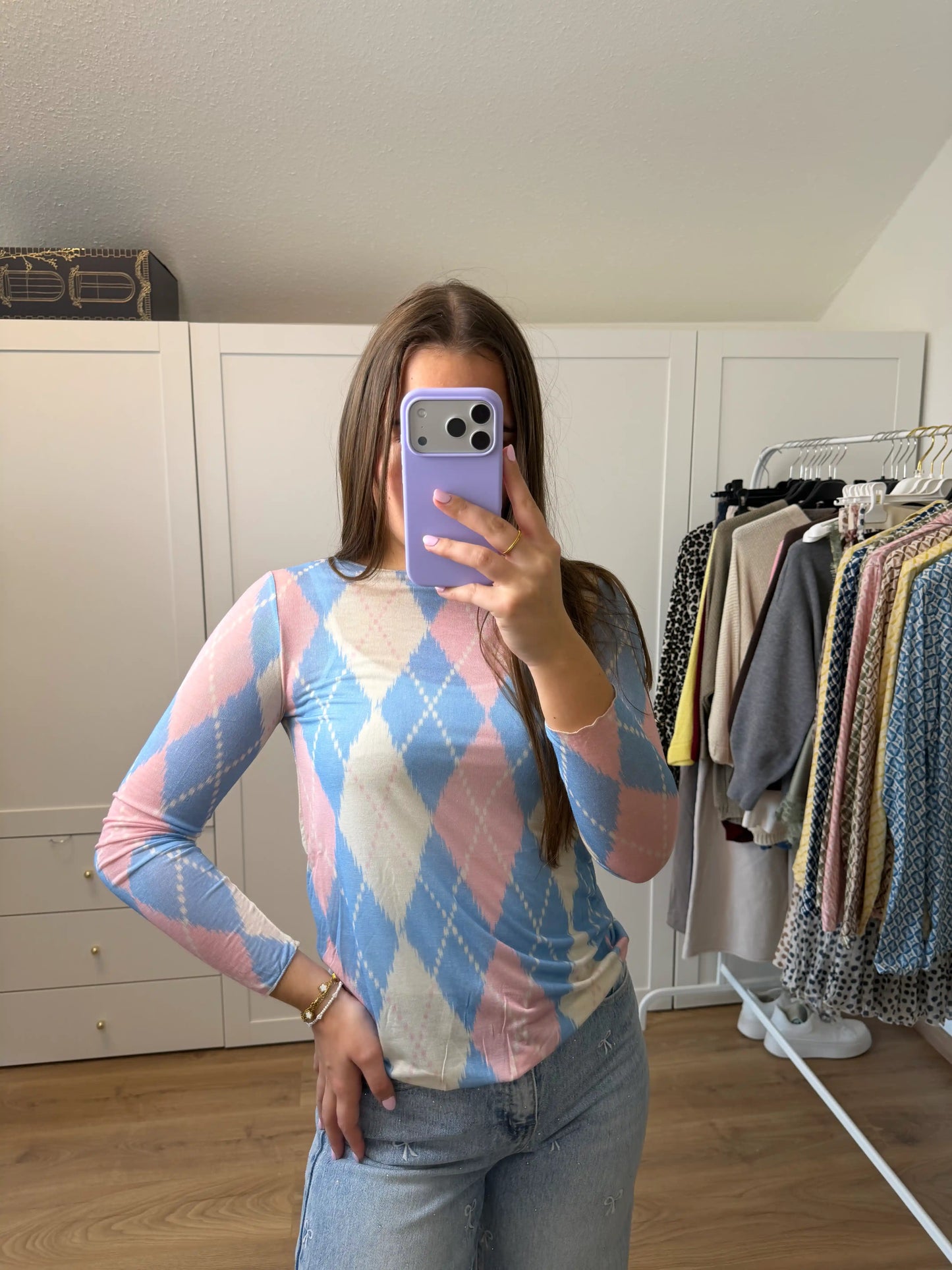 Basic-Shirt Cashemire "Heritage" Rosa