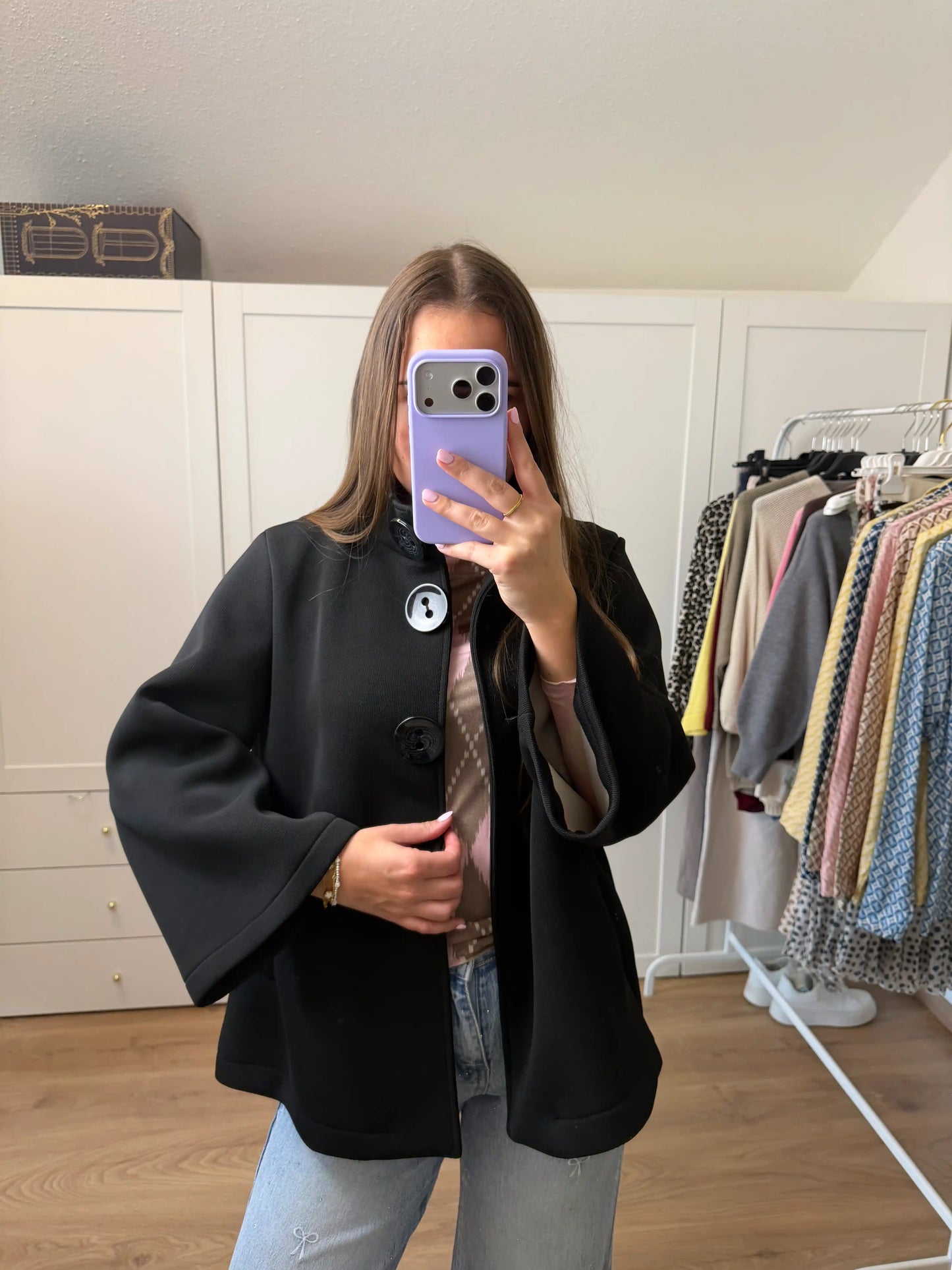 Jacke "Soft Elegance" Schwarz