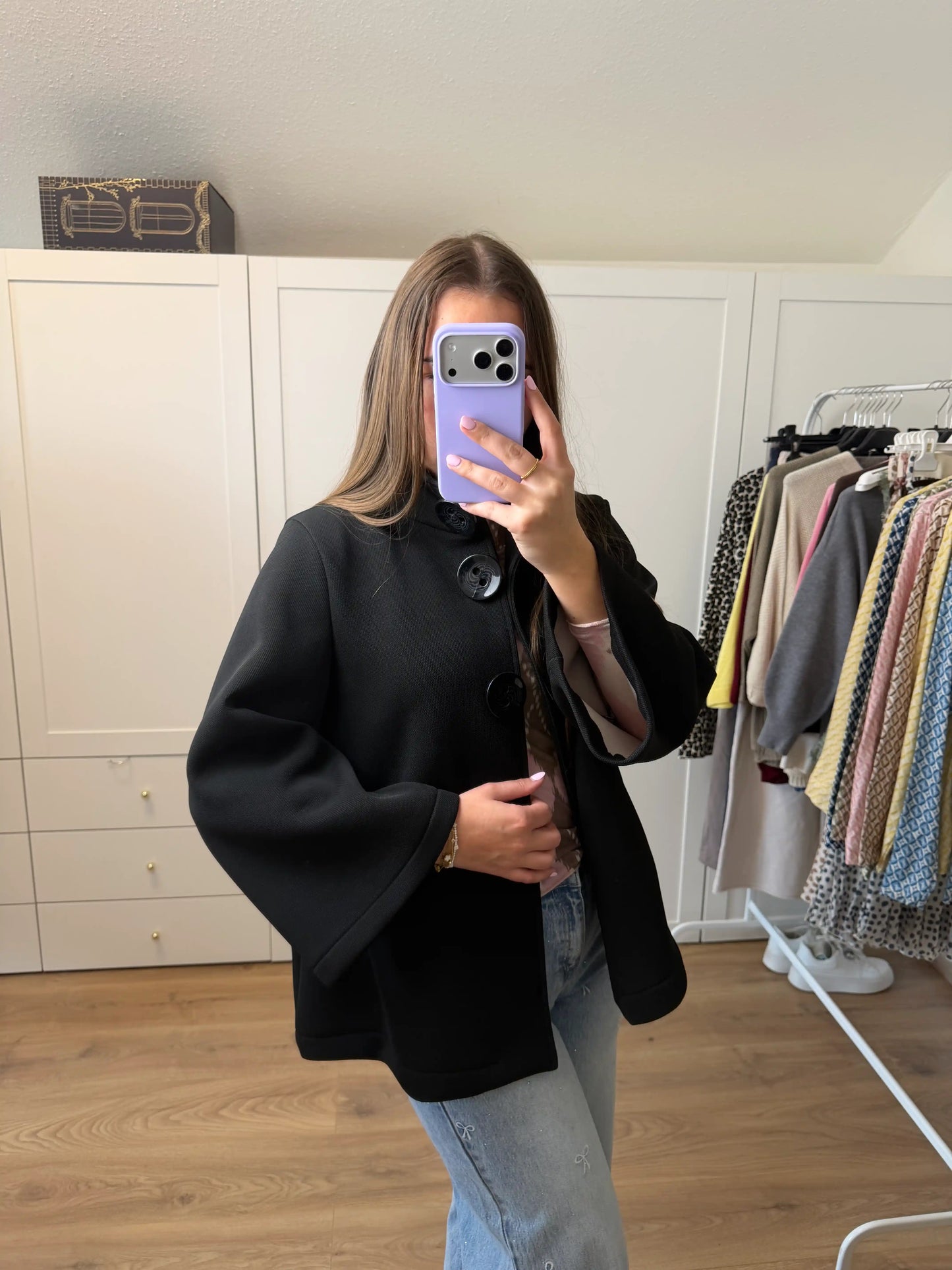 Jacke "Soft Elegance" Schwarz