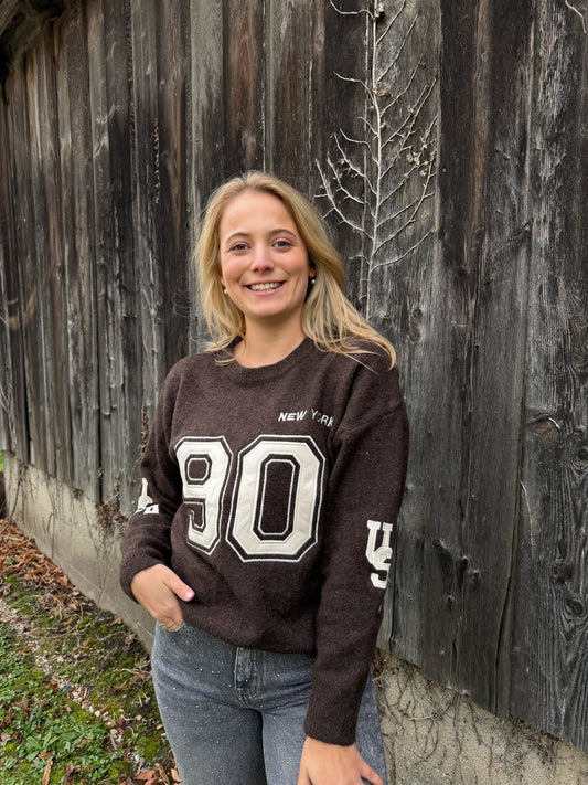 Pullover "90" Schokobraun