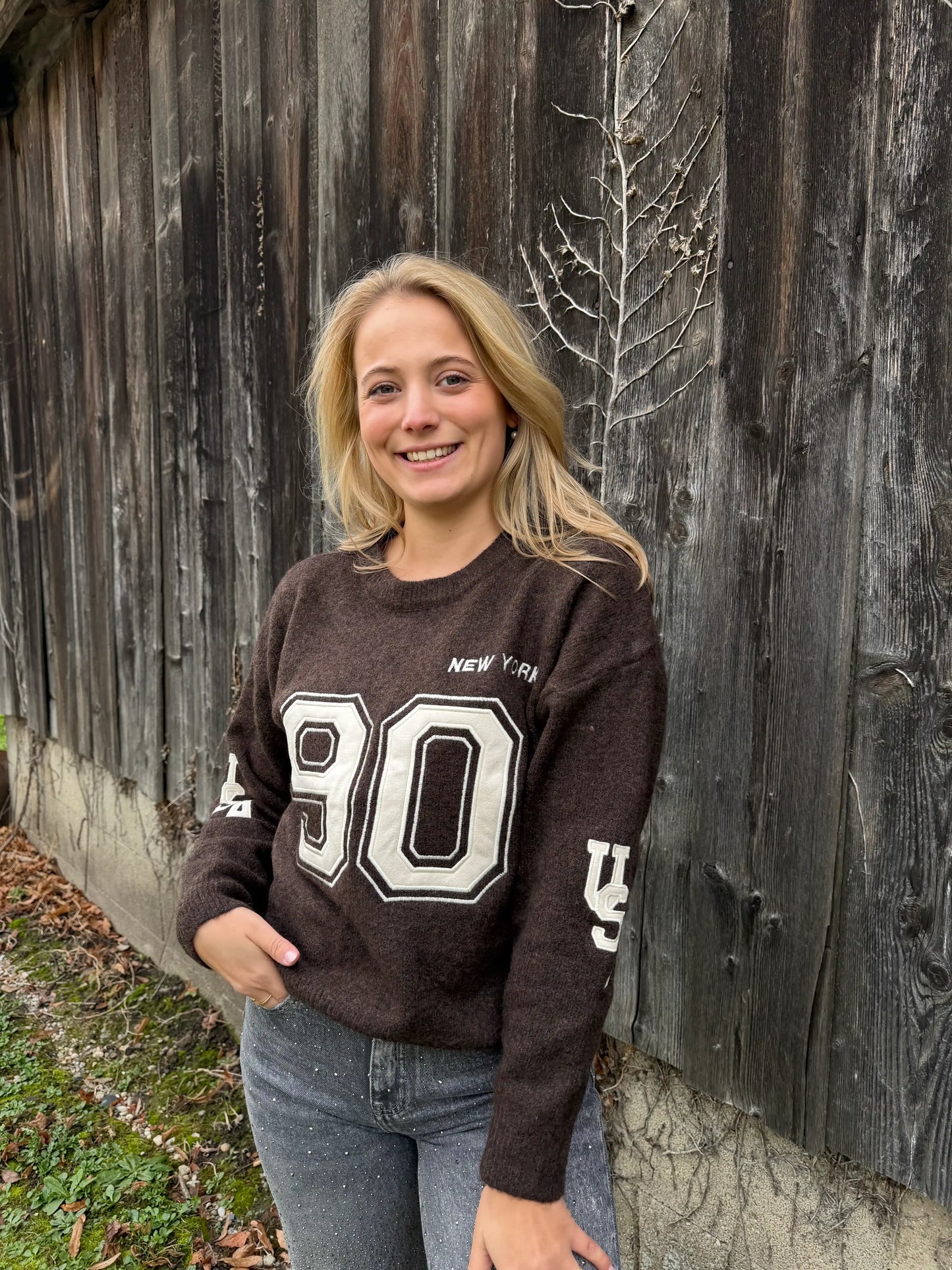 Pullover "90" Schokobraun