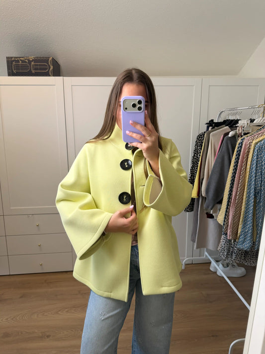 Jacke "Soft Elegance" Pastellgelb